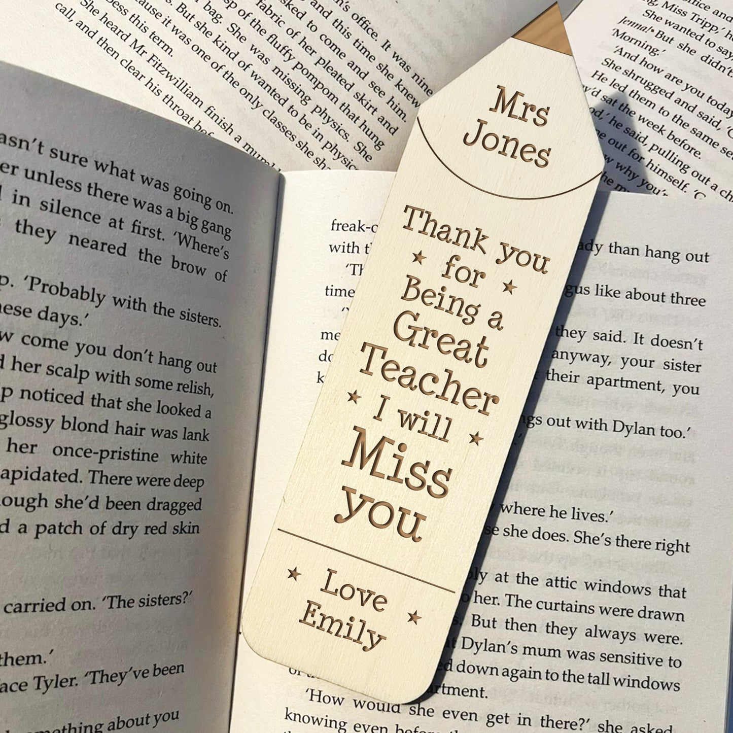 Teacher Leaving Gifts Personalised Bookmark Great Teacher Gifts