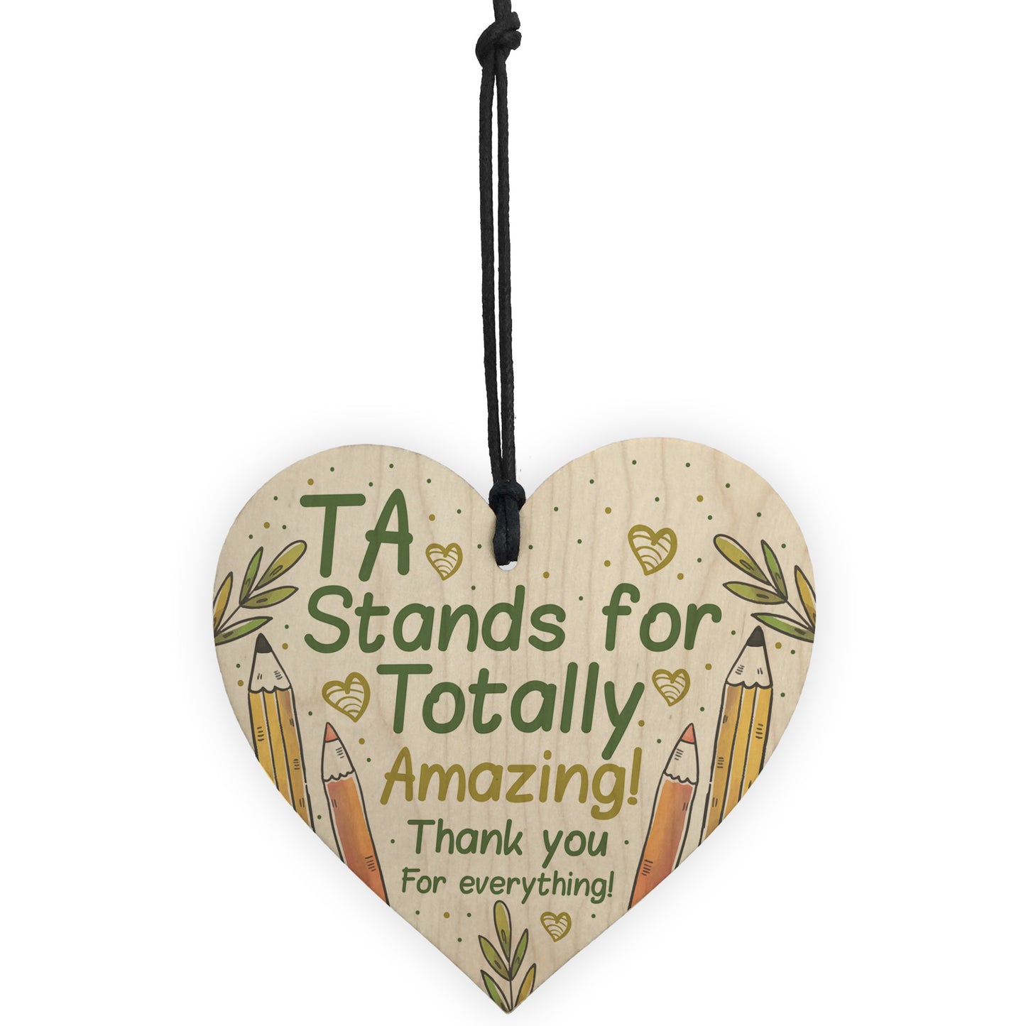 Thank You Gift For Teacher Teaching Assistant Wooden Heart Gifts