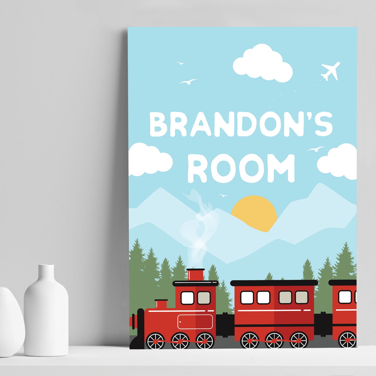 PERSONALISED Bedroom Sign Boys Bedroom Boys Nursery Decor