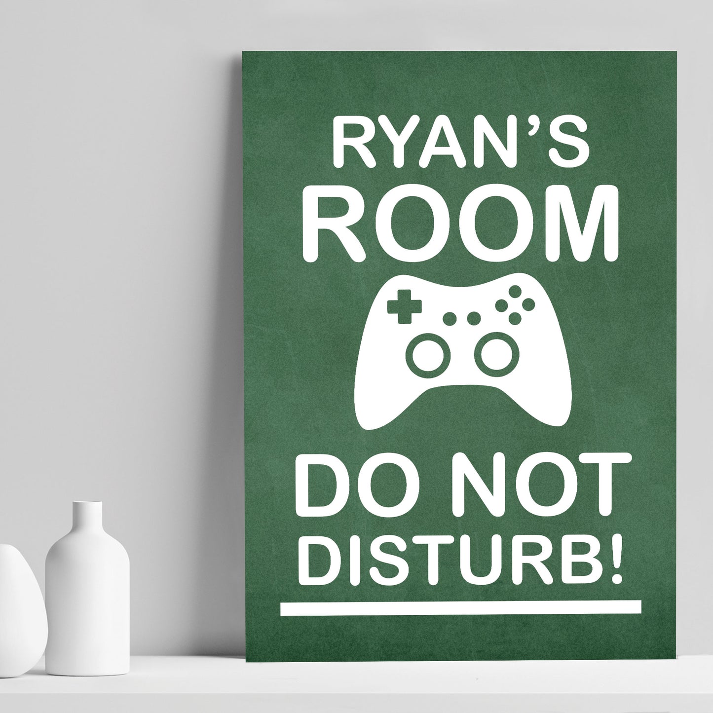 Personalised Gaming Poster Gaming Print Boys Bedroom Man Cave