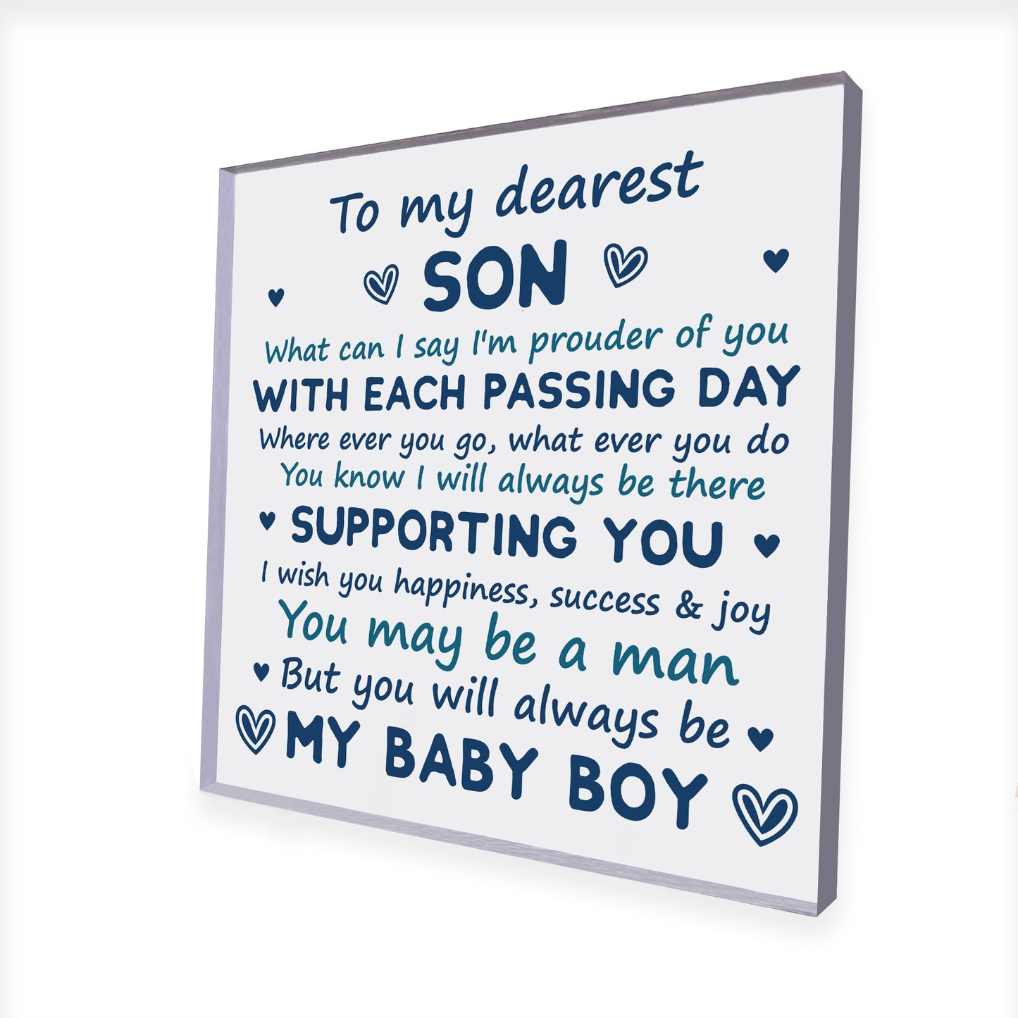 Son Gifts From Dad 18th 21st Birthday Gift Plaque Gift From Mum