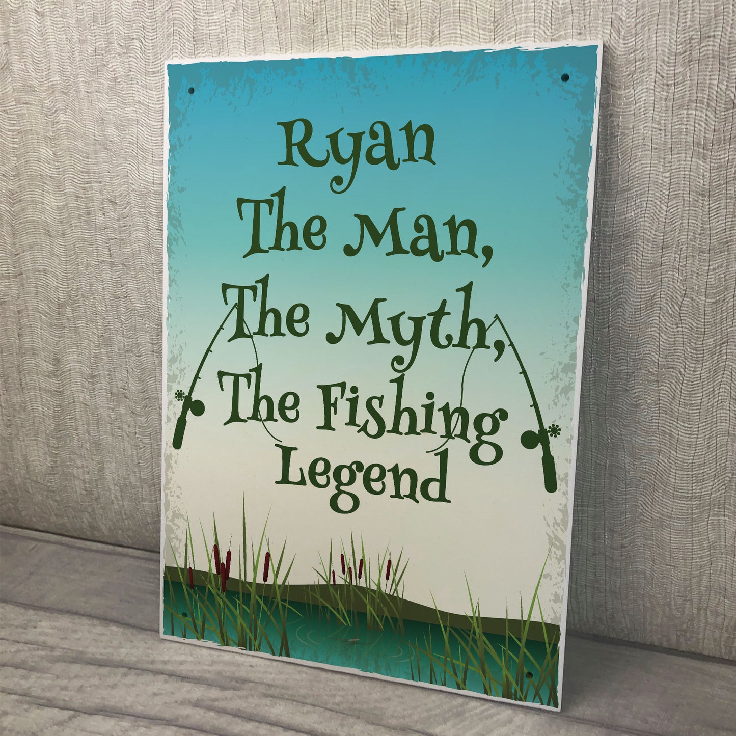 Personalised Fishing Sign Funny Fishing Gift For Fisherman Gift