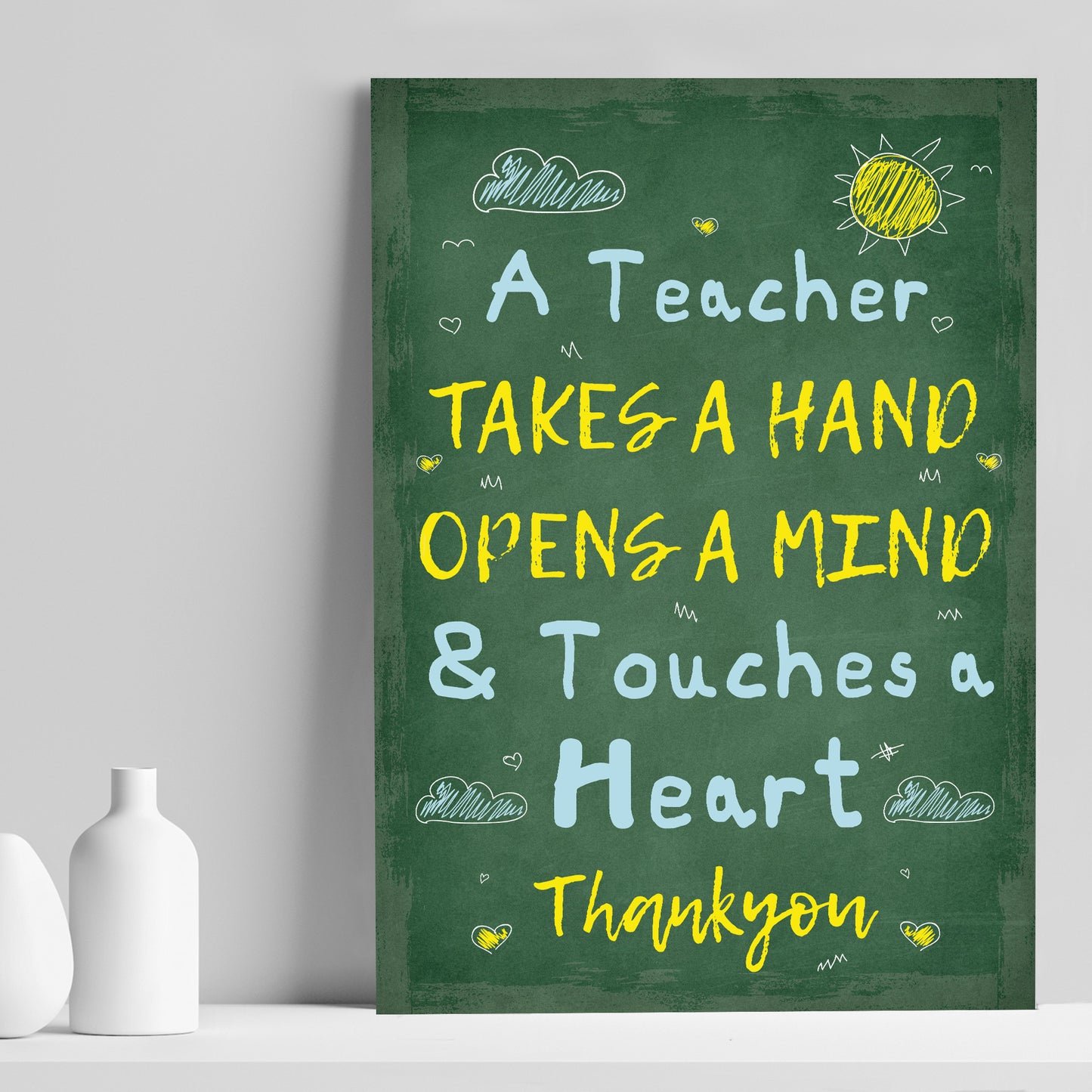 Teacher Poem Print Thankyou Gift For Nursery Teacher Keepsake