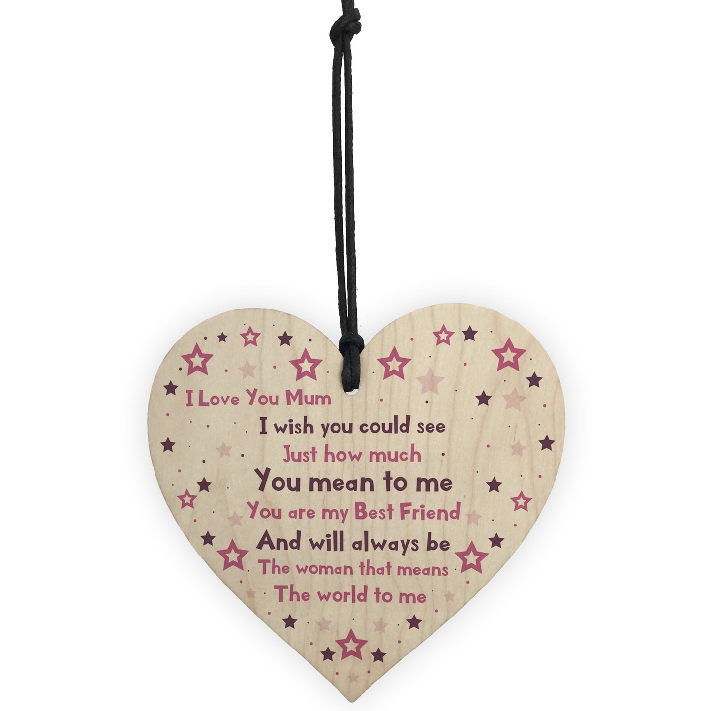 I Love You Mum Plaque Handmade Gift For Mum Birthday Gifts