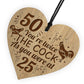 Funny 50th Birthday Gift For Dad Uncle Brother Engraved Heart