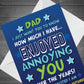 Funny Happy Fathers Day Card For Dad From Son Or Daughter