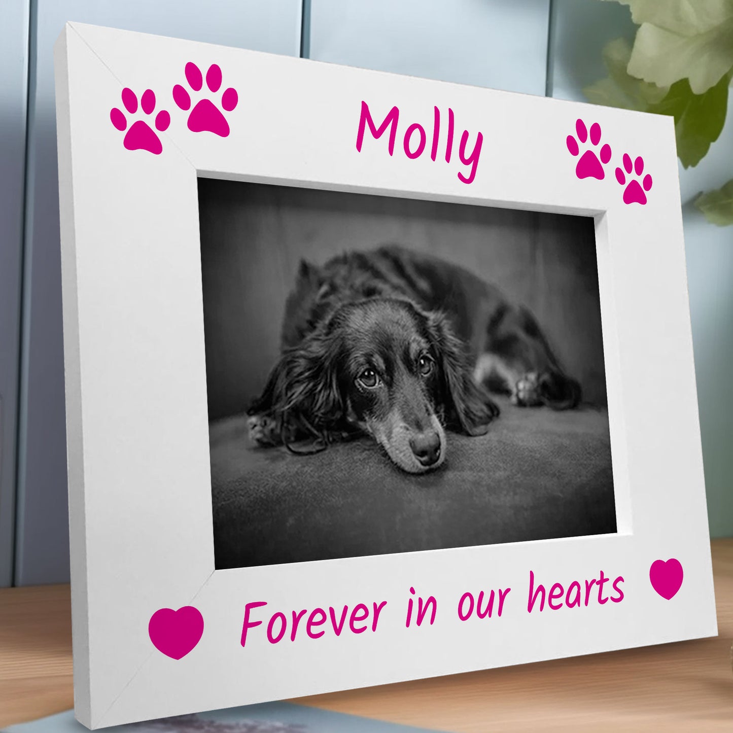 Personalised Dog Memorial Photo Frame Gift Pet Loss Keepsake