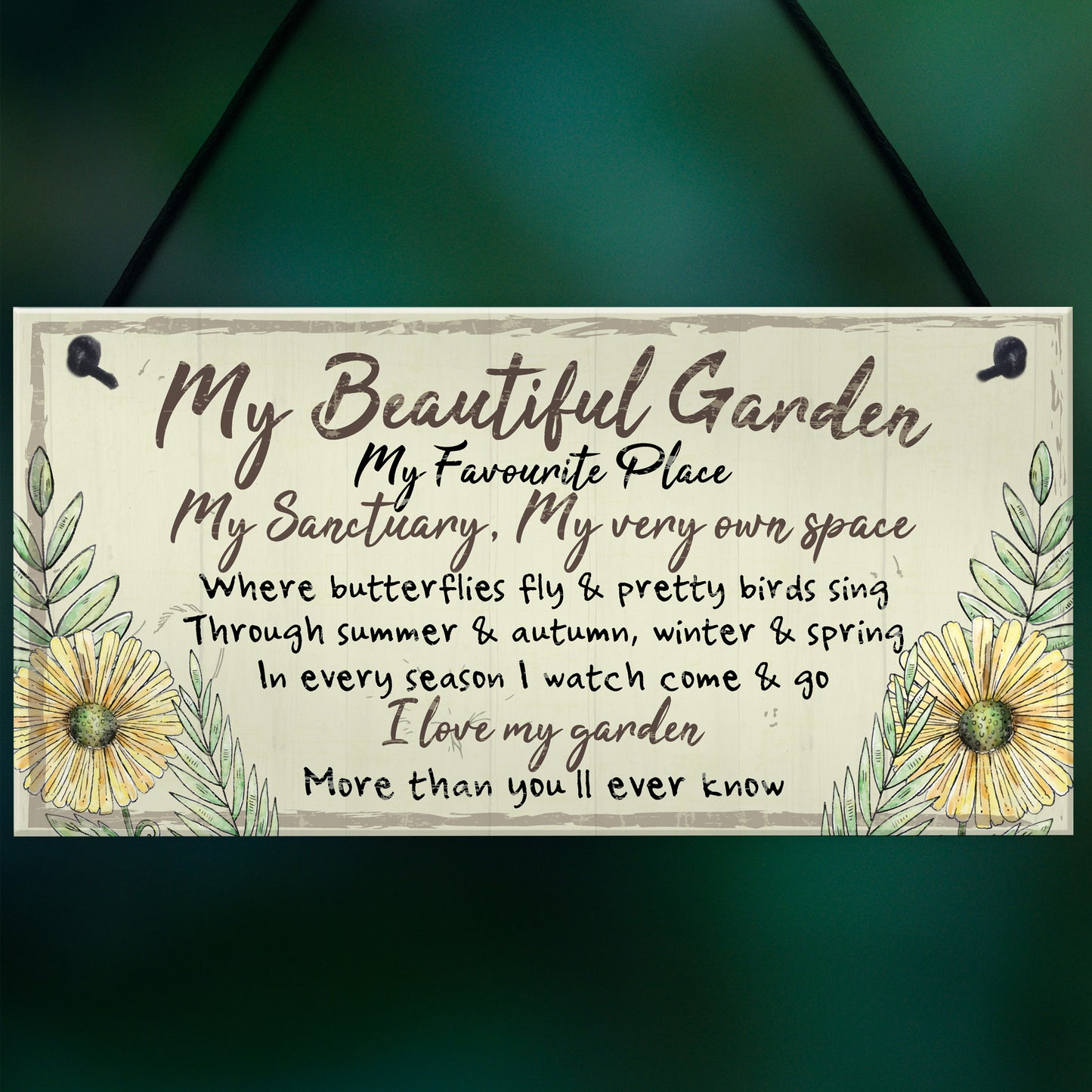 Beautiful Garden Plaque SummerHouse Sign Garden Shed Mum Gift