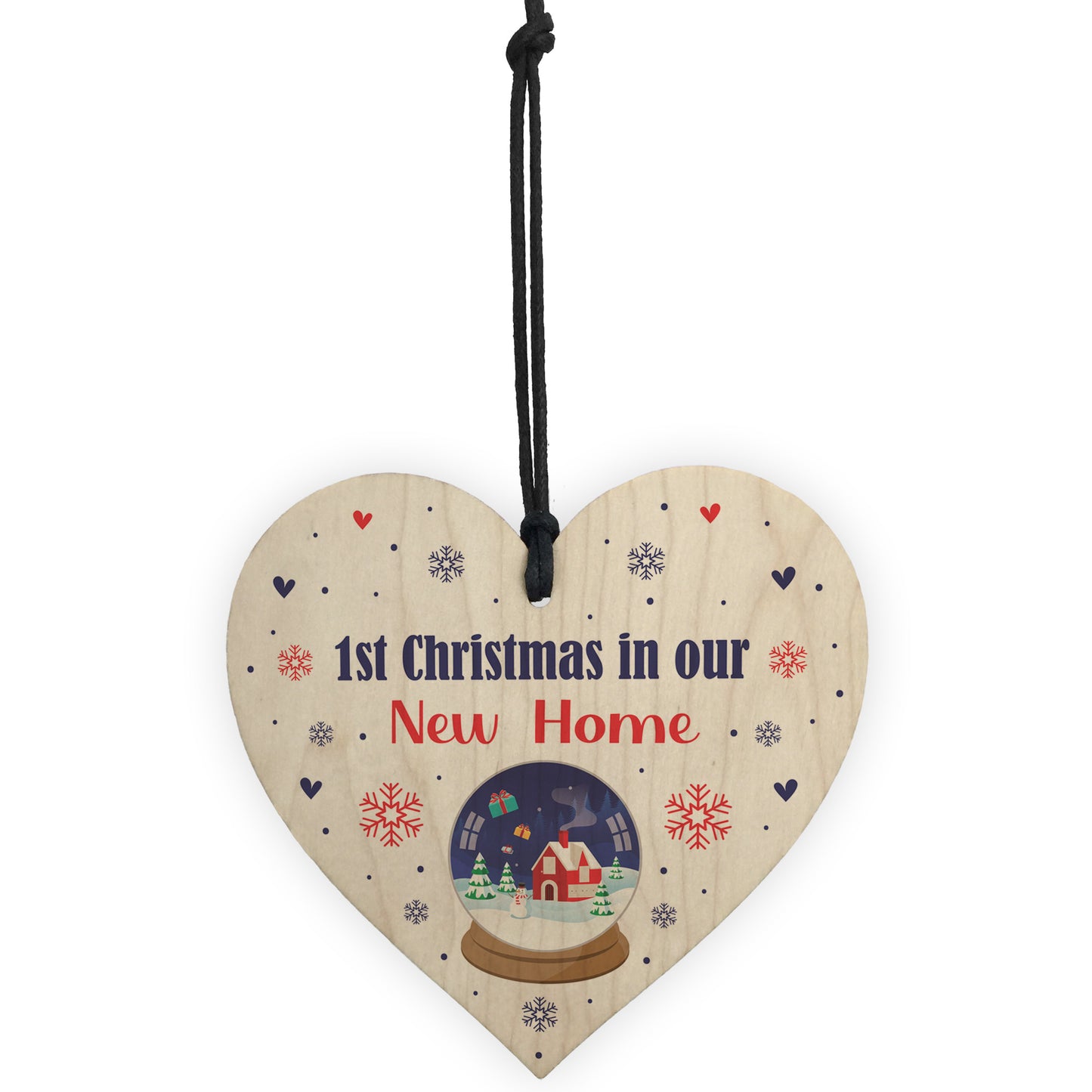 1st First Christmas In New Home Wooden Heart Christmas Gifts