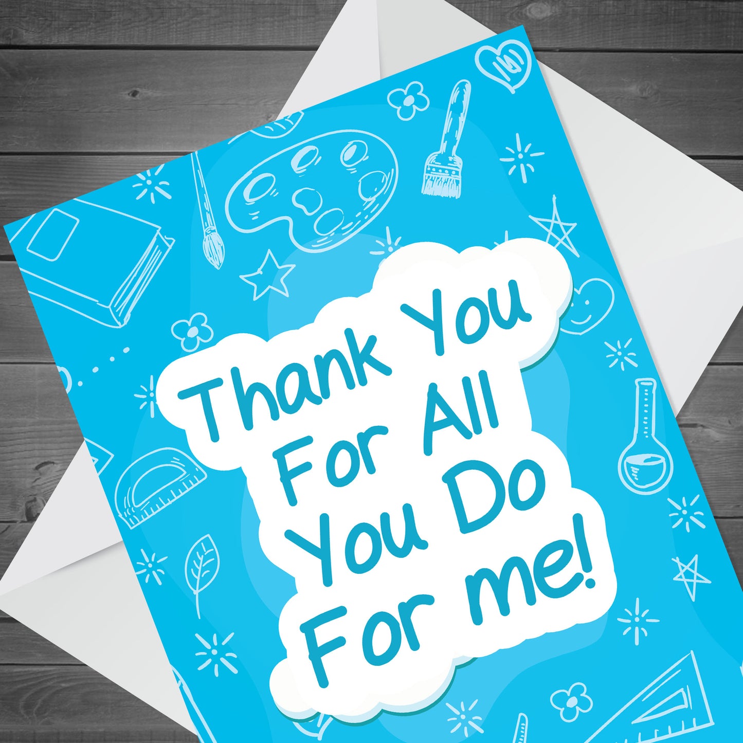 Thank You Teacher Card Teaching Assistant Nursery Teacher