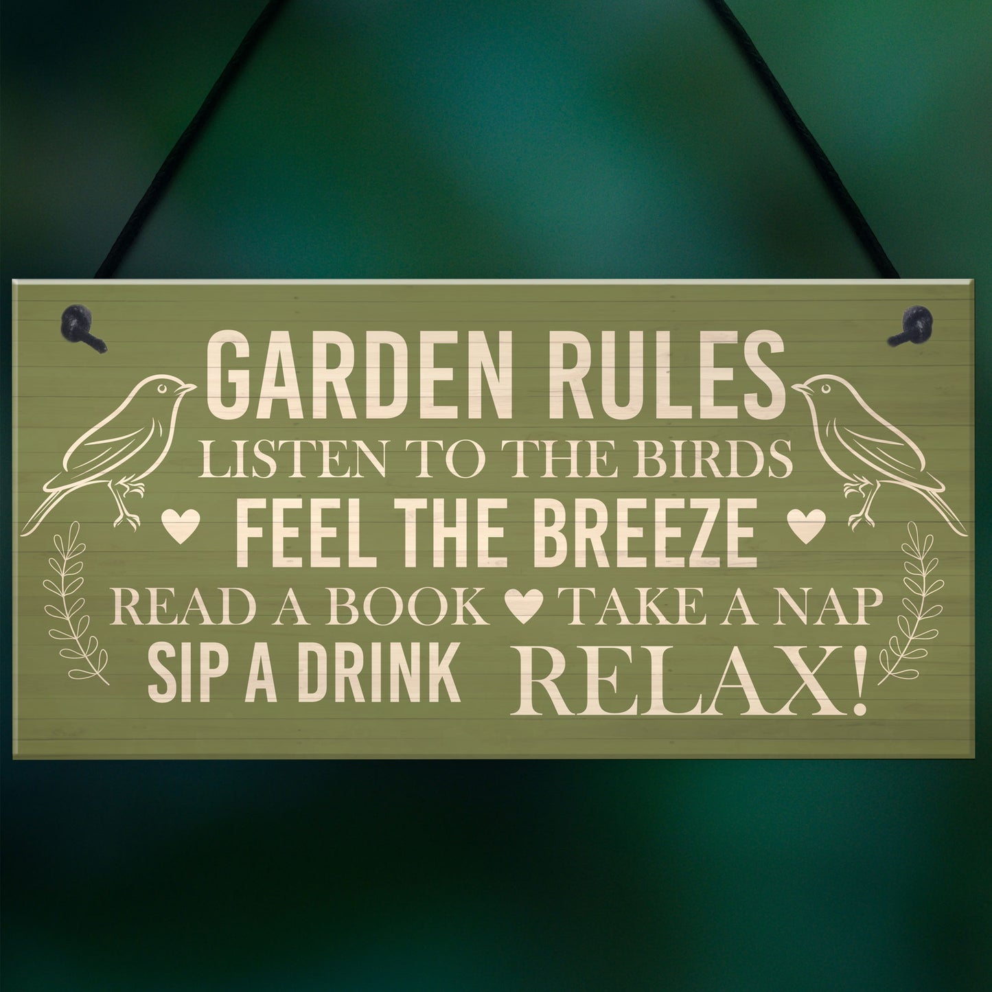 Outdoor Plaques For Garden Garden Rules Sign Novelty Friendship