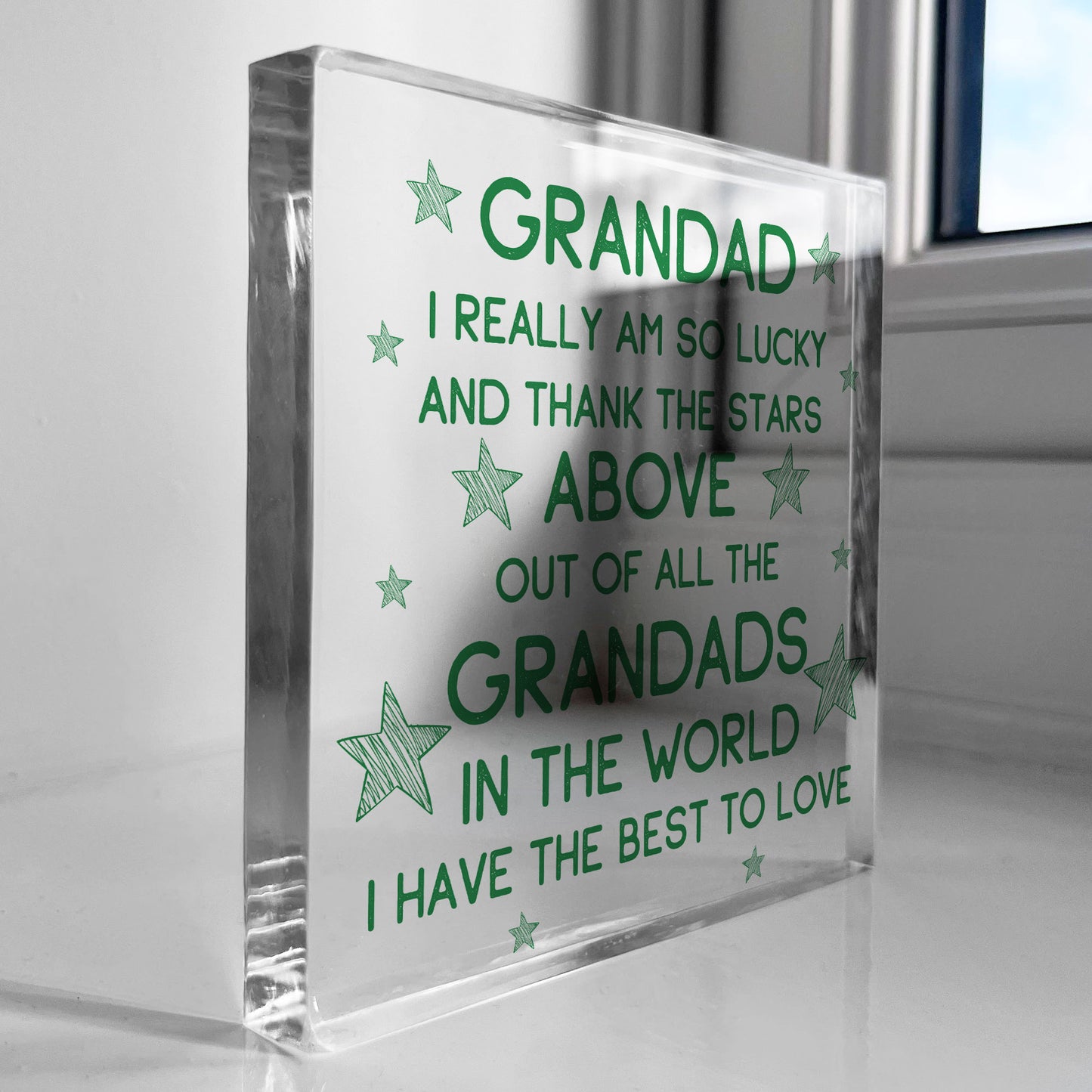 Grandad Gifts Acrylic Block Grandad Christmas Birthday Gifts