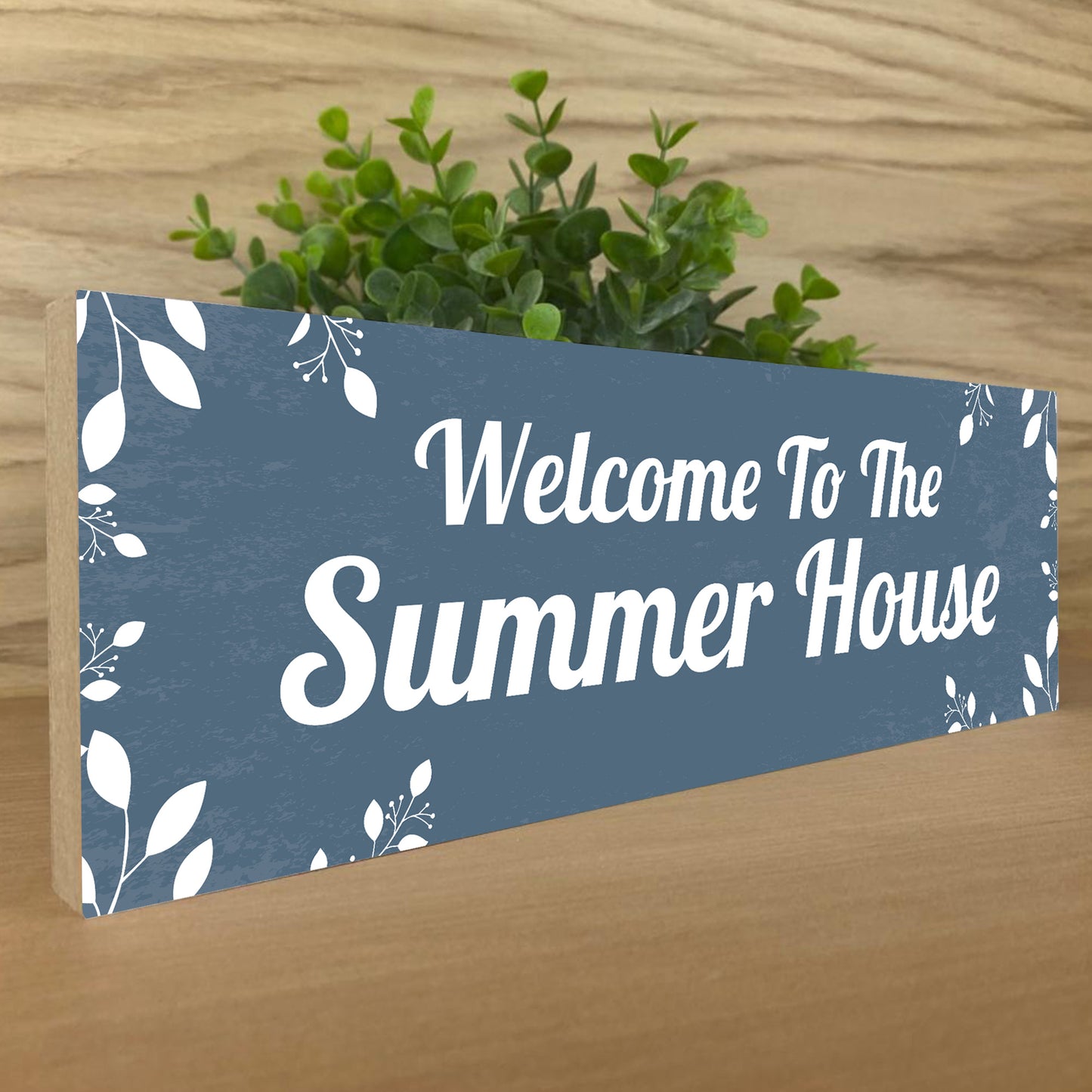 Summer House Wooden Outdoor Plaque For Garden Novelty Signs