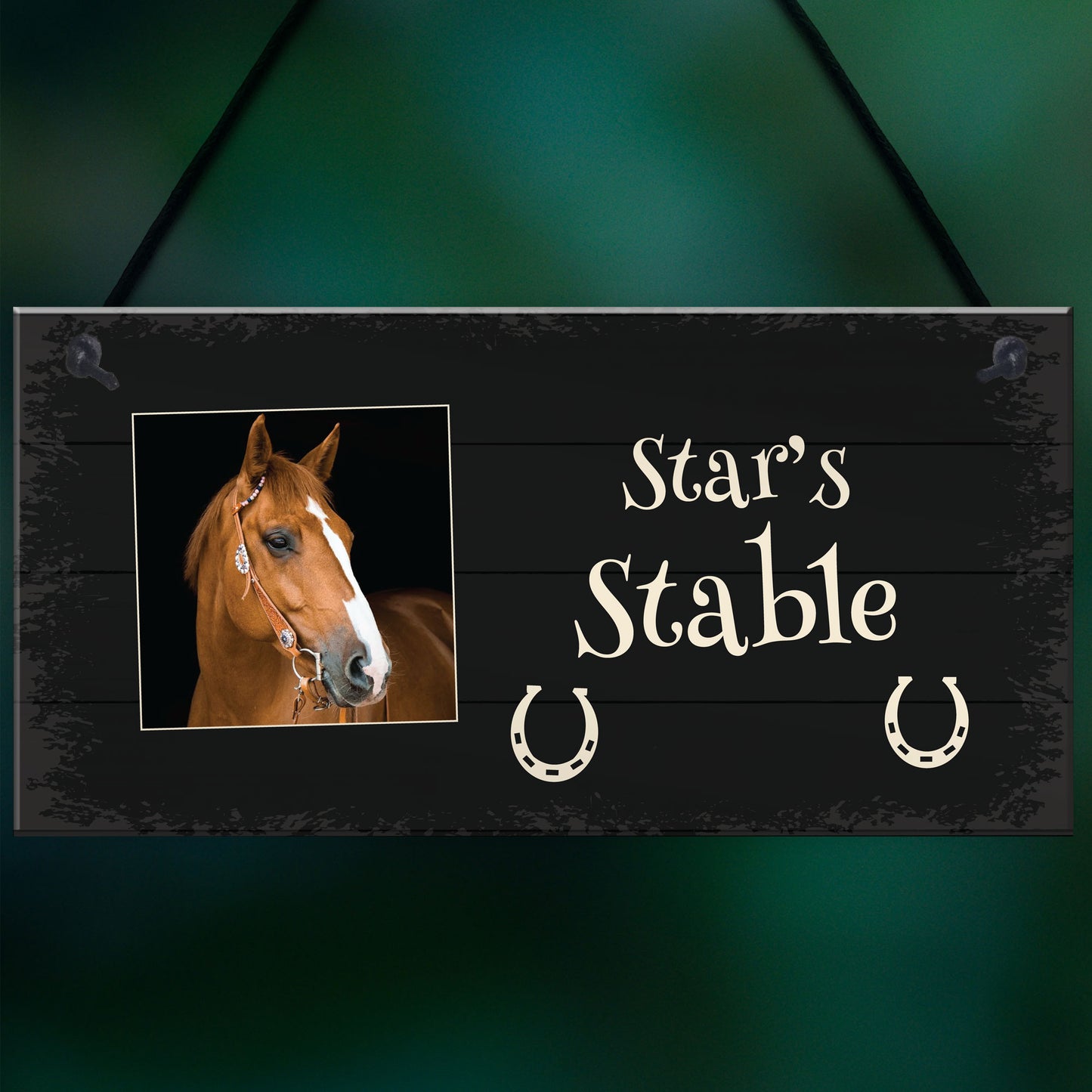 PERSONALISED Hanging Stable Sign Horse Lover Gift For Pet