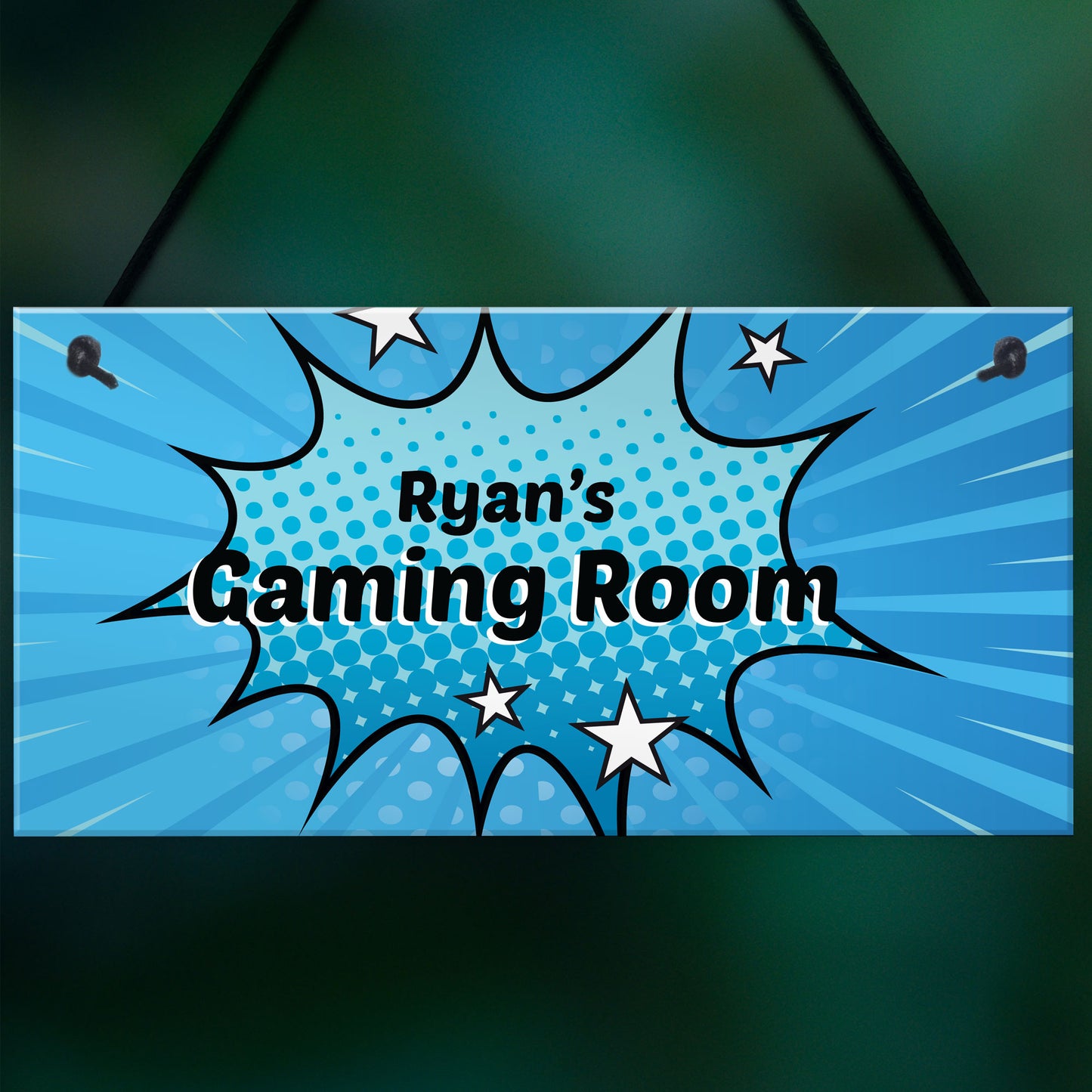 Cartoon Style Gaming Room Sign PERSONALISED Boys Bedroom