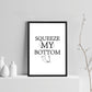 Funny Bathroom Print Framed Print New Home Gift Bathroom Sign