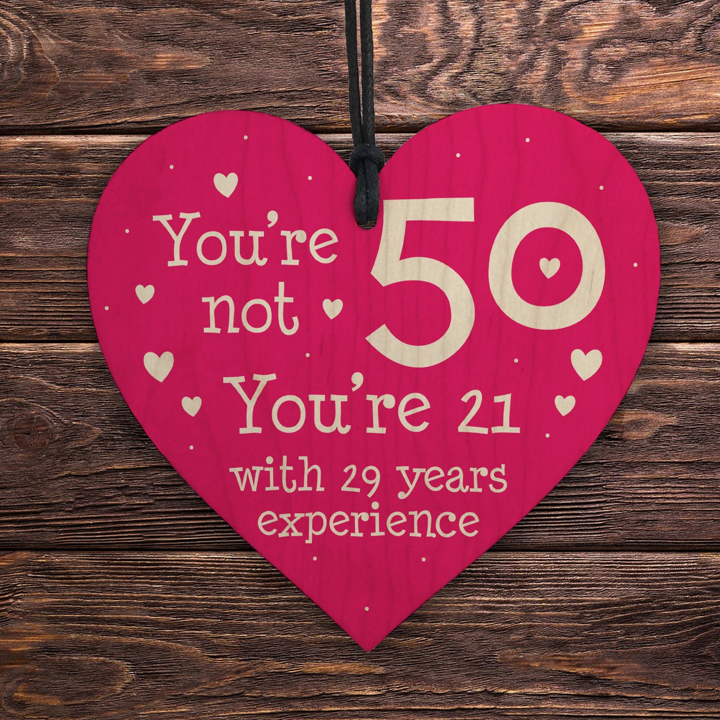 Perfect 50th Birthday Gift for Mum Nan Sister Heart Funny