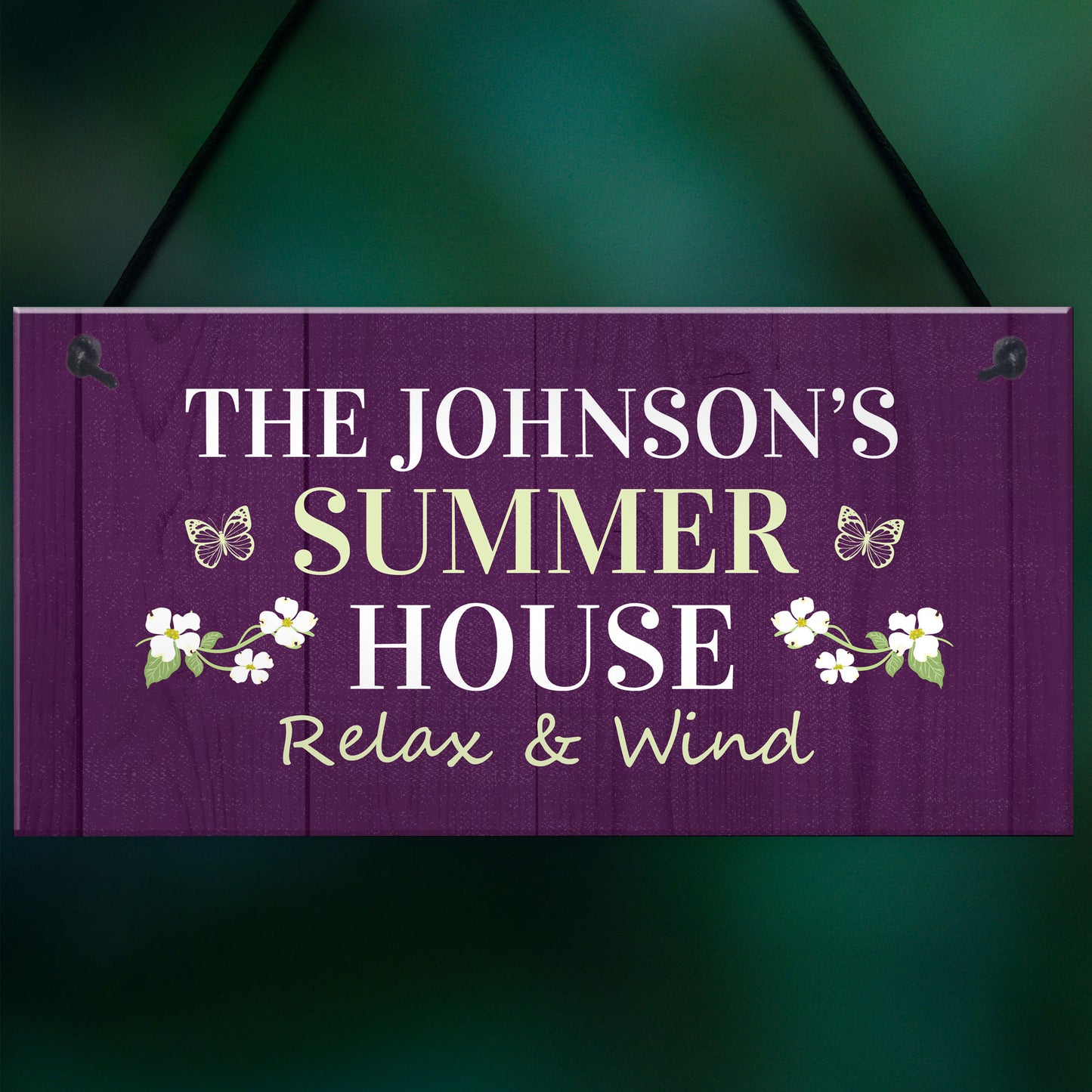 Hanging Summerhouse Sign Garden Plaque Home Decor Family Gift