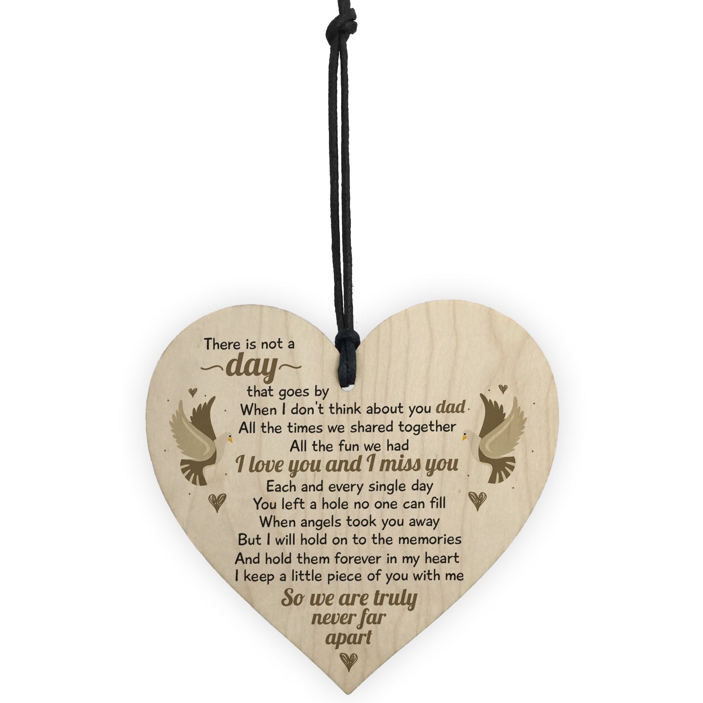 I Miss You Home Grave Garden Memorial Wooden Heart In Memory