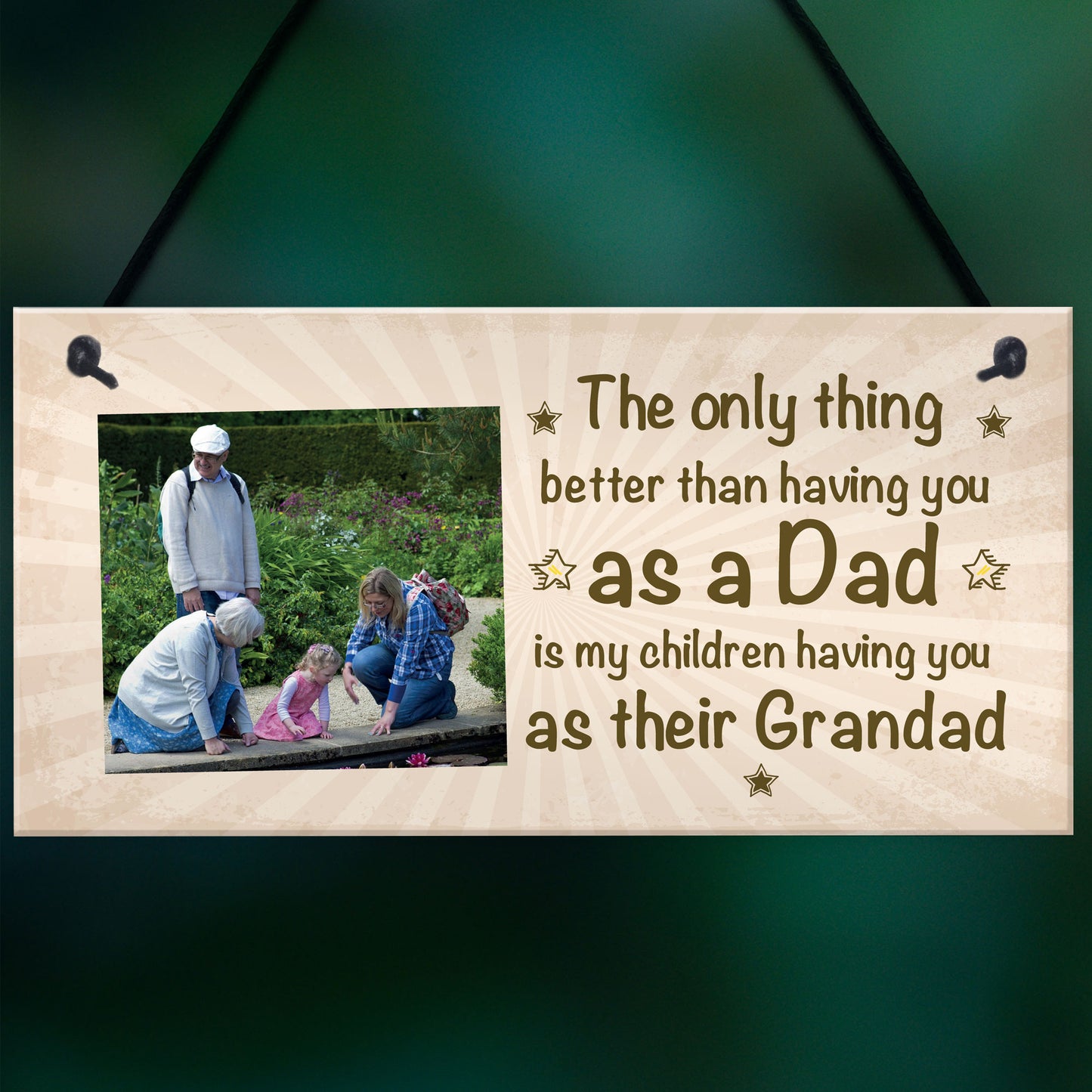 Gift For Grandad Dad Fathers Day Gift Personalised Plaque