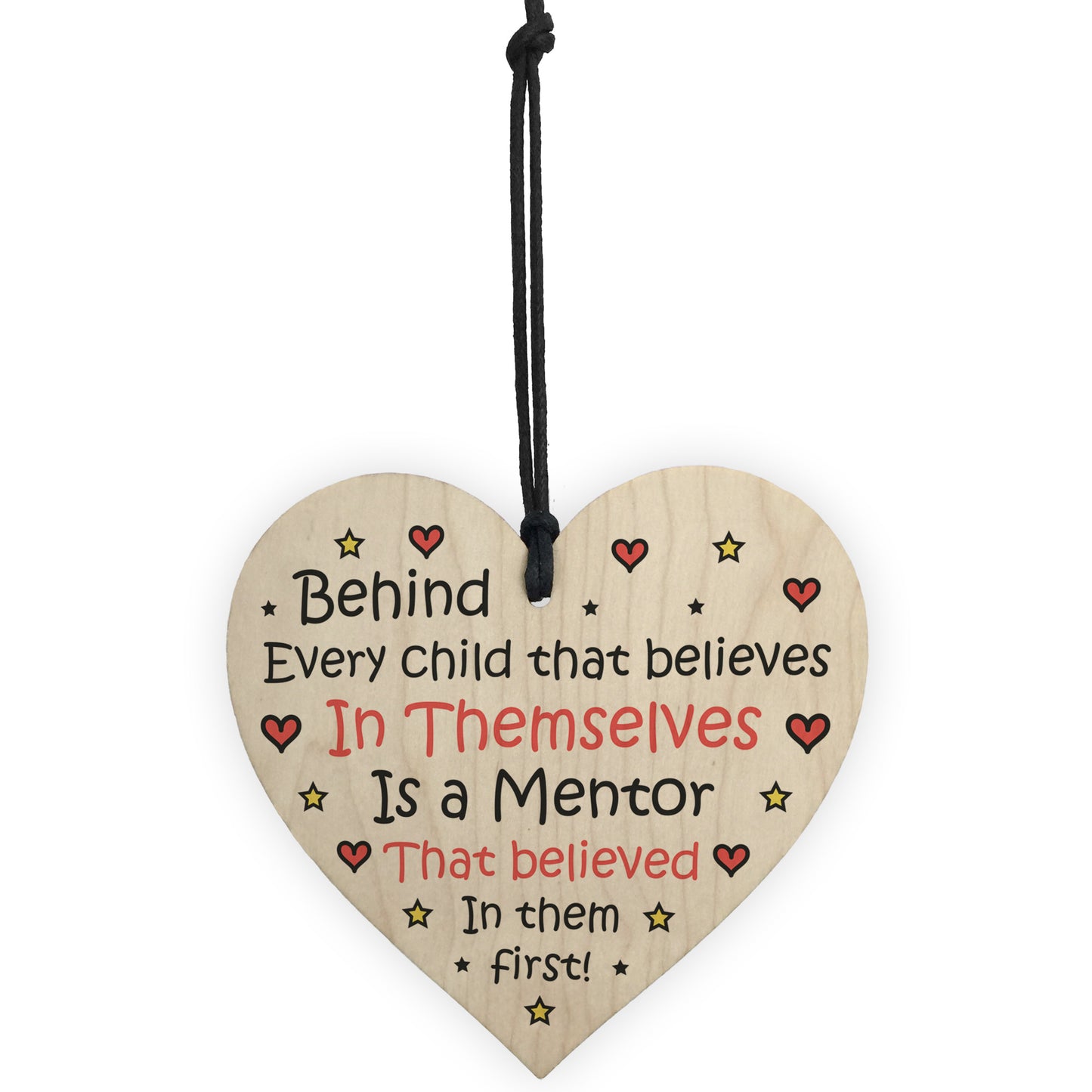 MENTOR Gift Heart Hanging SignThank You Friend Teacher Gift