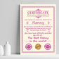 Nanny Gift Birthday Christmas Gift Present Nanny A4 Certificate