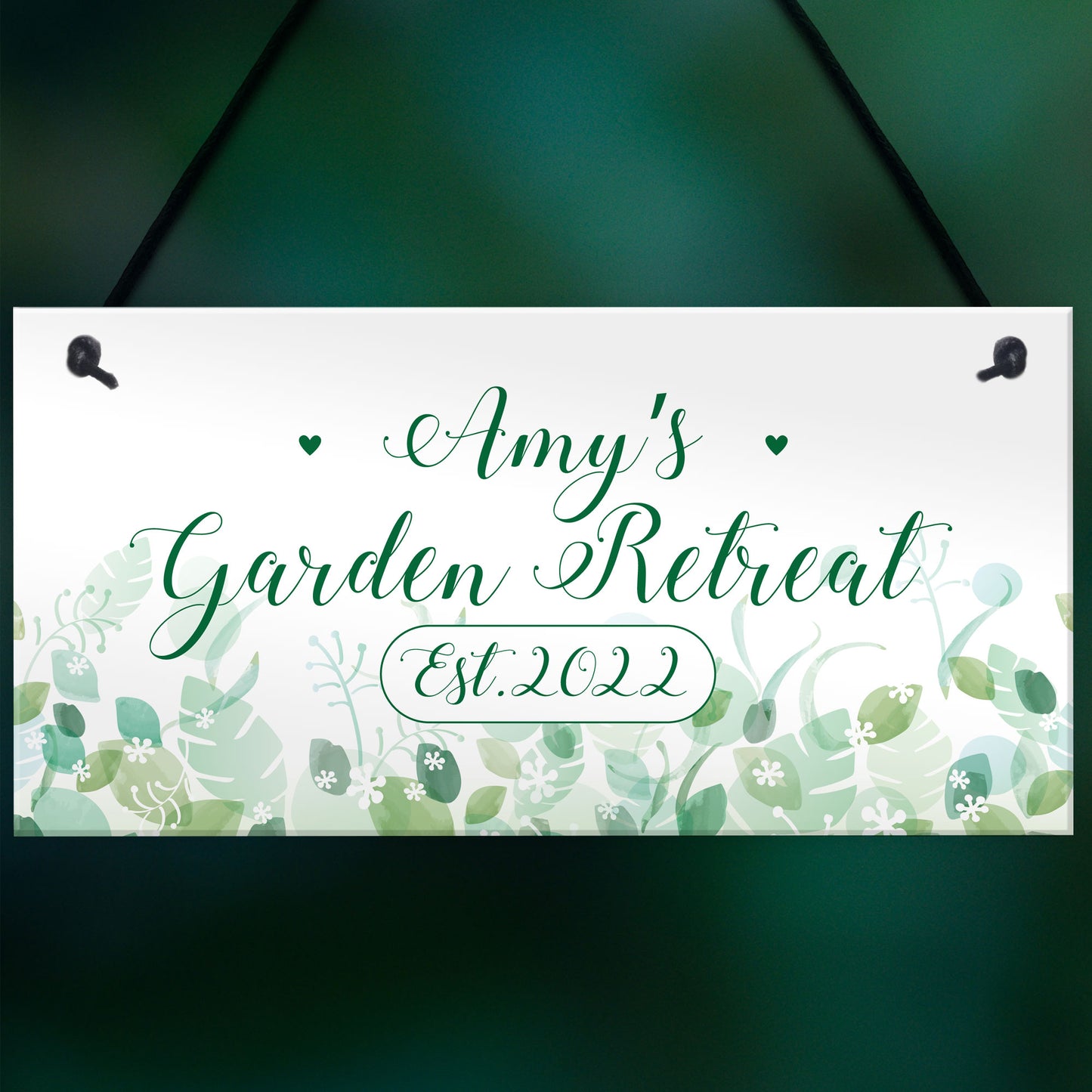 Personalised Garden Signs And Plaques GARDEN RETREAT Summerhouse