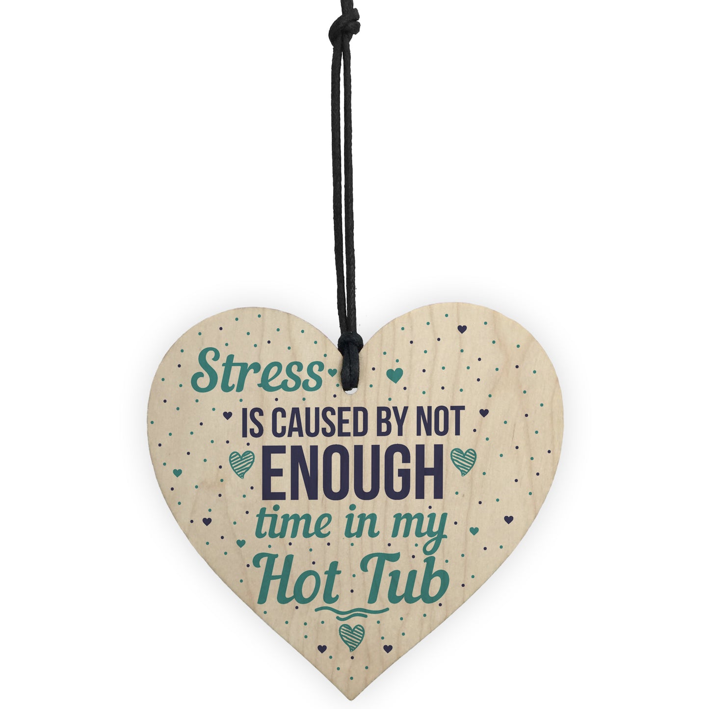 Funny Hot Tub Wooden Heart Plaque Sign Garden Chic Plaque Gifts