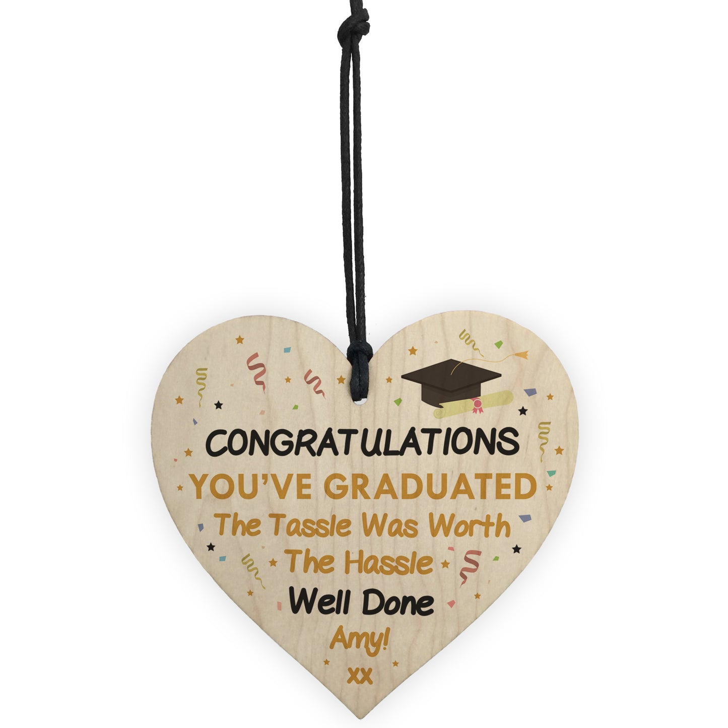 PERSONALISED Graduation Gift Congratulations University Present