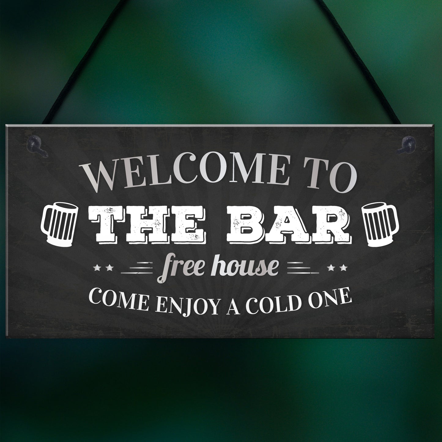 Welcome Pub Beer Bar Funny Wall Sign Gift Present Landlord