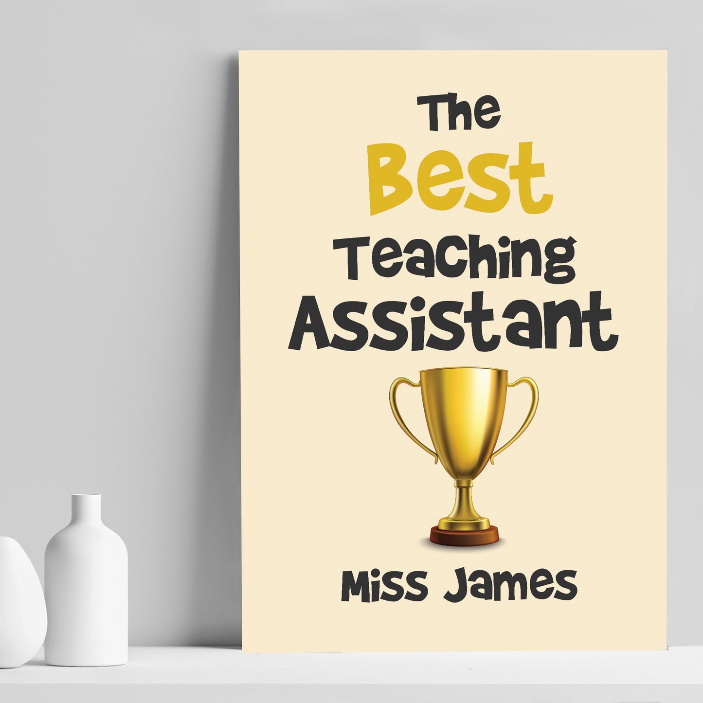 Best Teaching Assistant Print Personalised Gift For Assistant