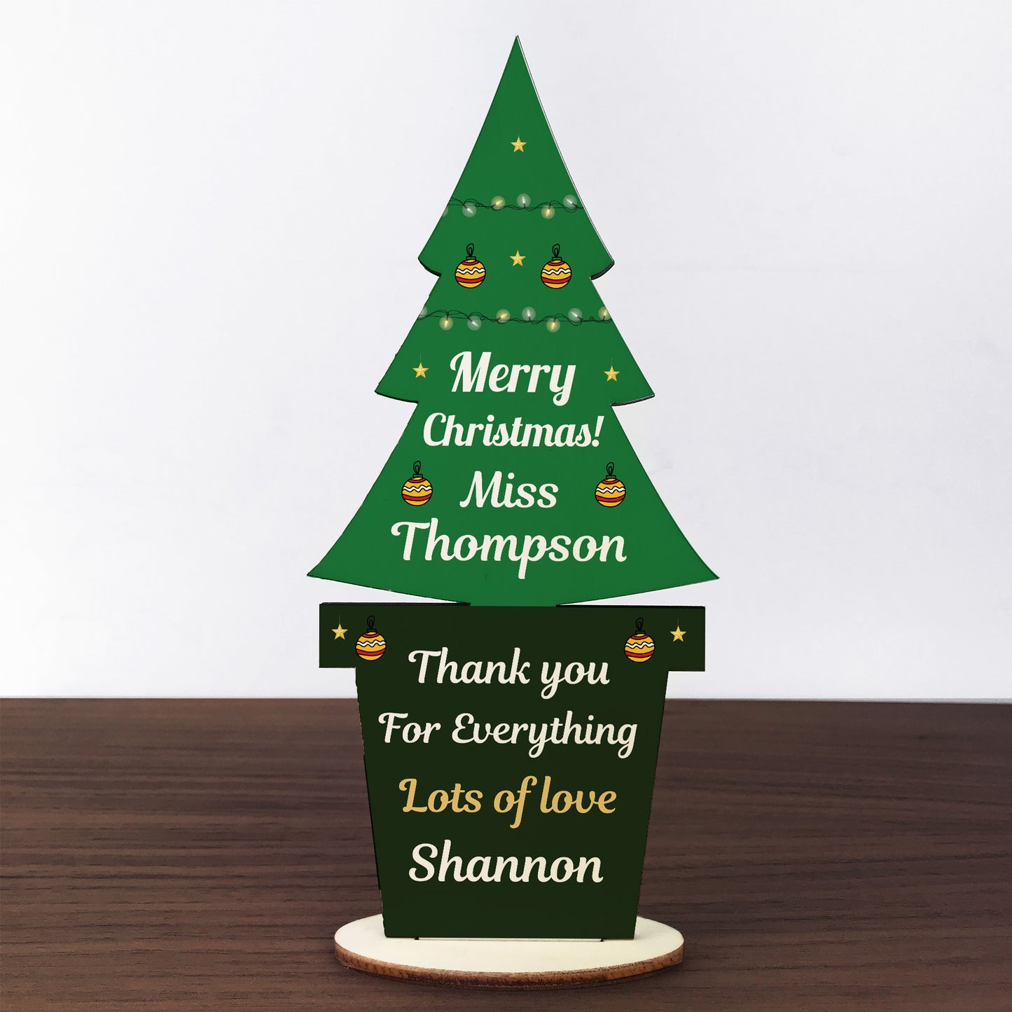 PERSONALISED Thank You Christmas Gift For Teacher Assistant