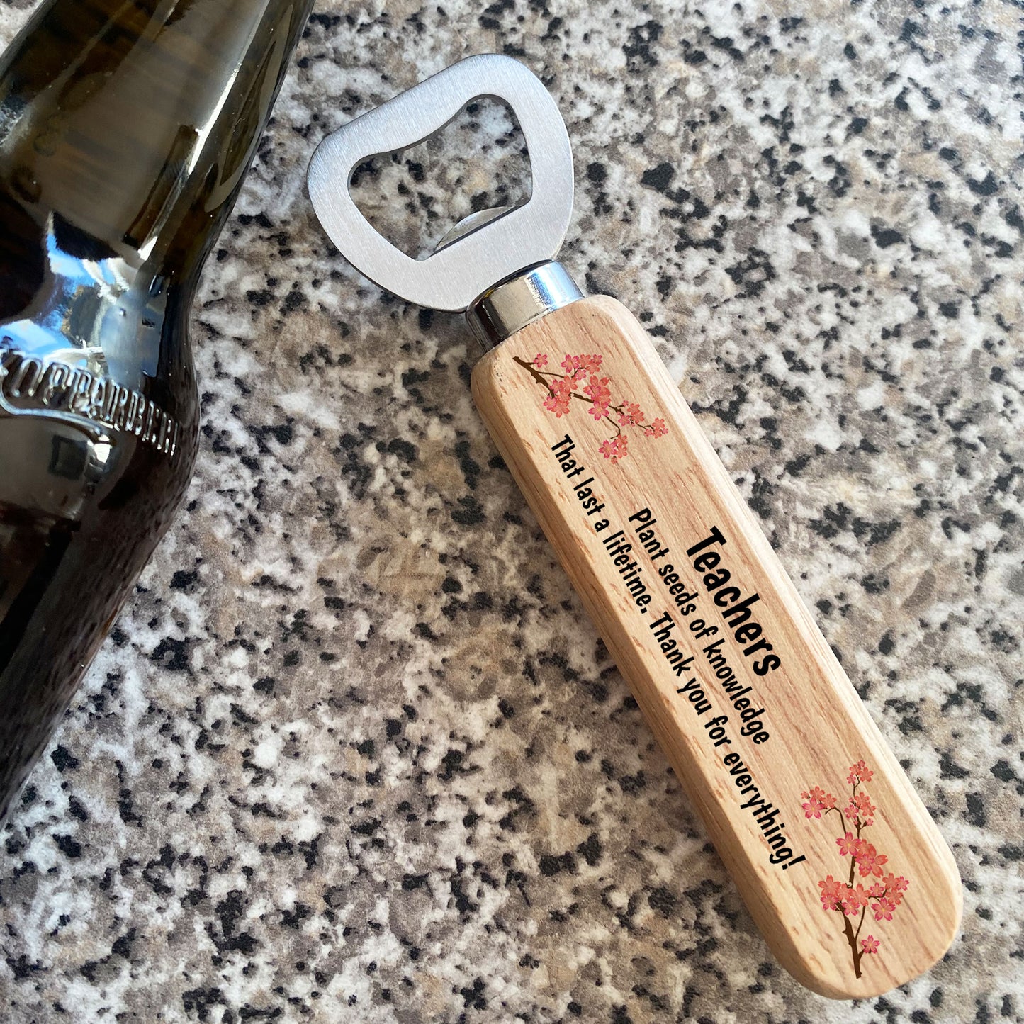 Thank You Gift For Teacher Teaching Assistant Wood Bottle Opener