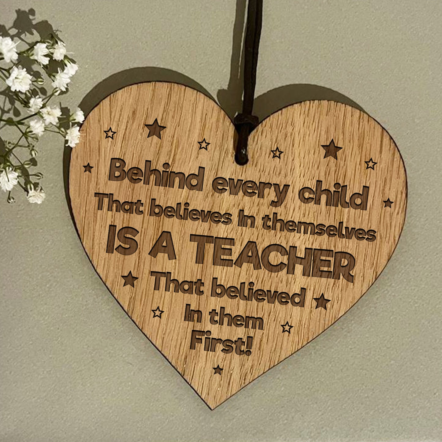 Teacher Gifts Thank You Present For End of Year Engraved Wood He