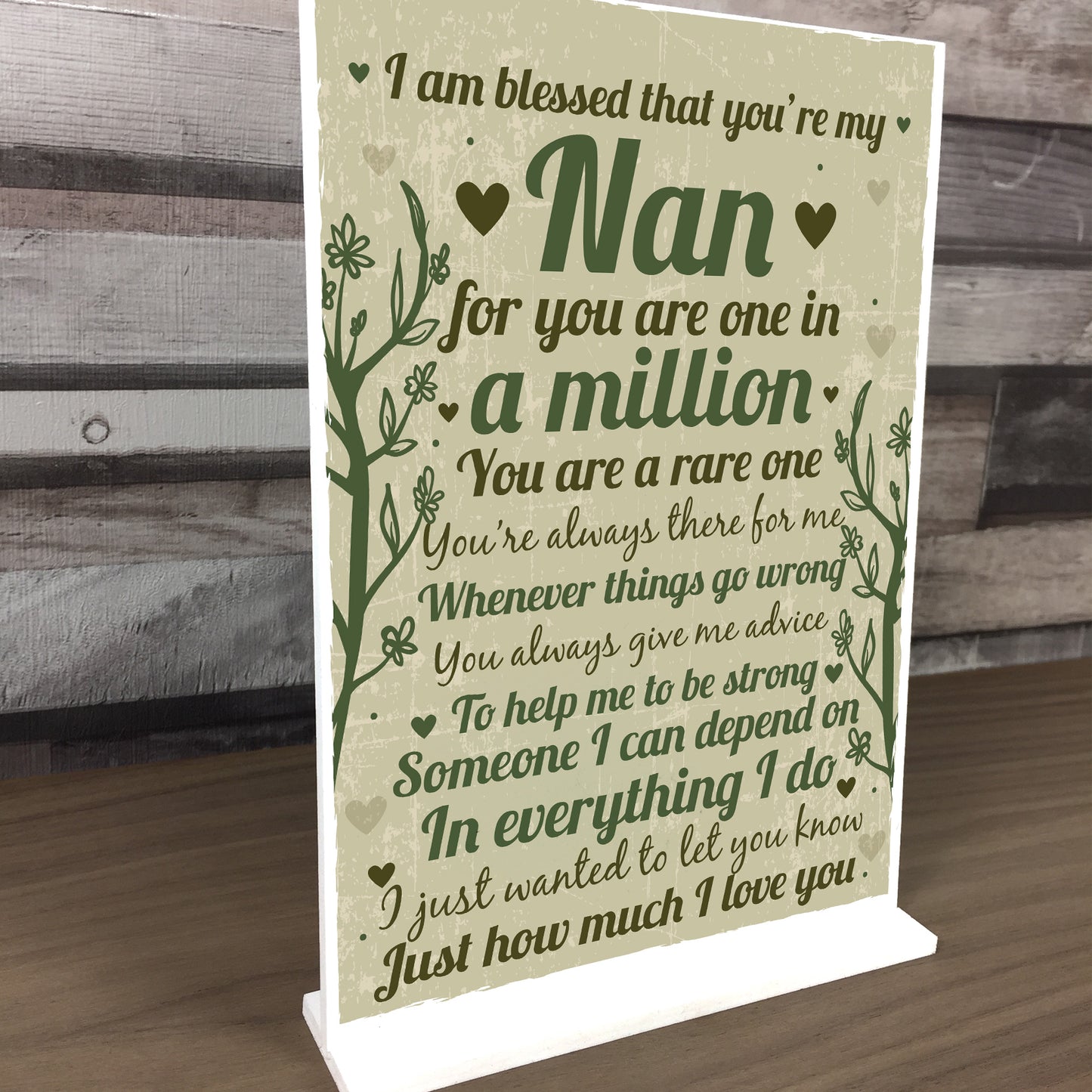 Thank You Gift For Nanny Standing Plaque Birthday Christmas Gift