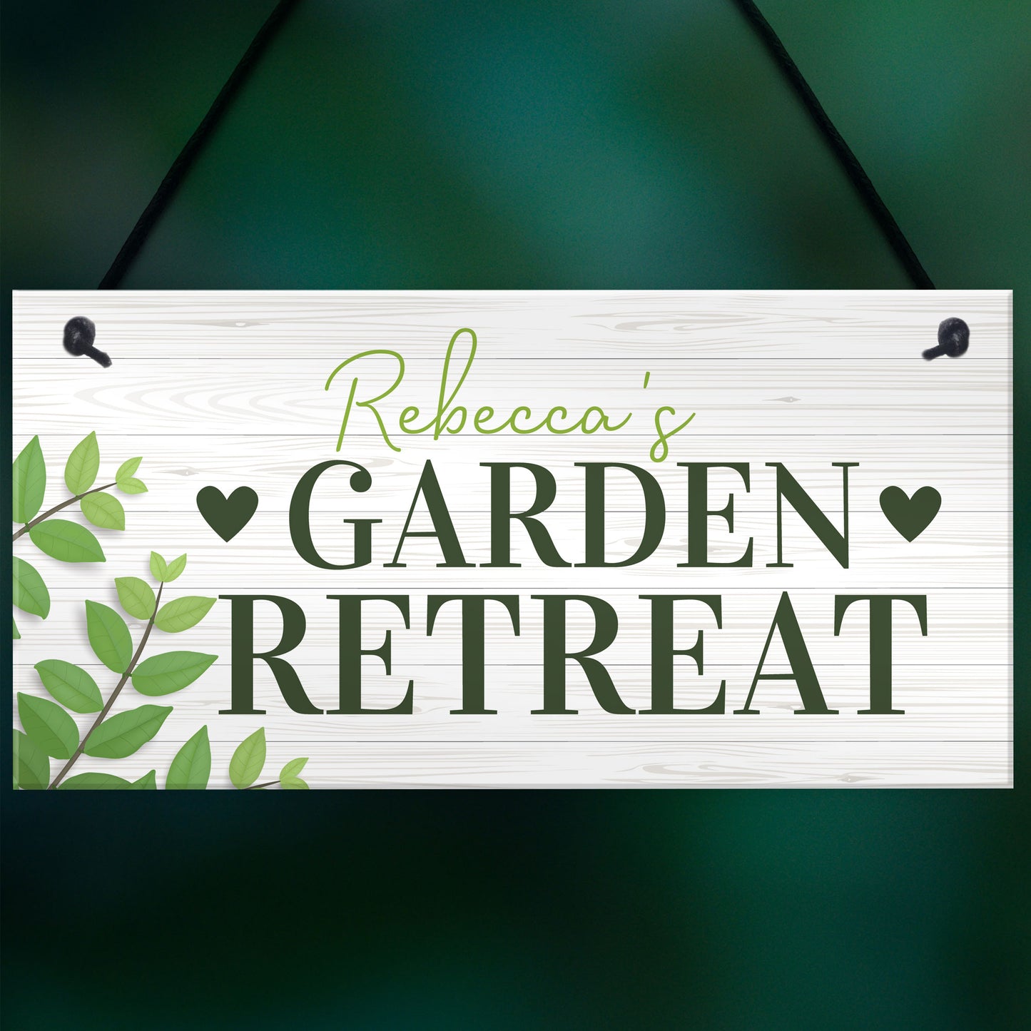 Garden Retreat Sign Personalised Outdoor Sign For Summerhouse