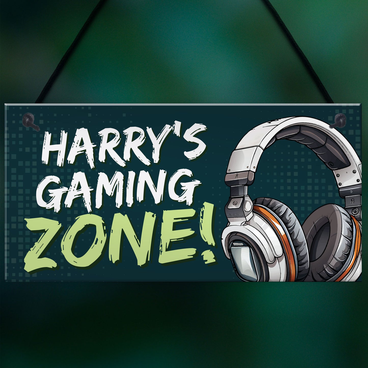 Gaming Sign For Boys Bedroom Personalised Gaming Zone Plaque