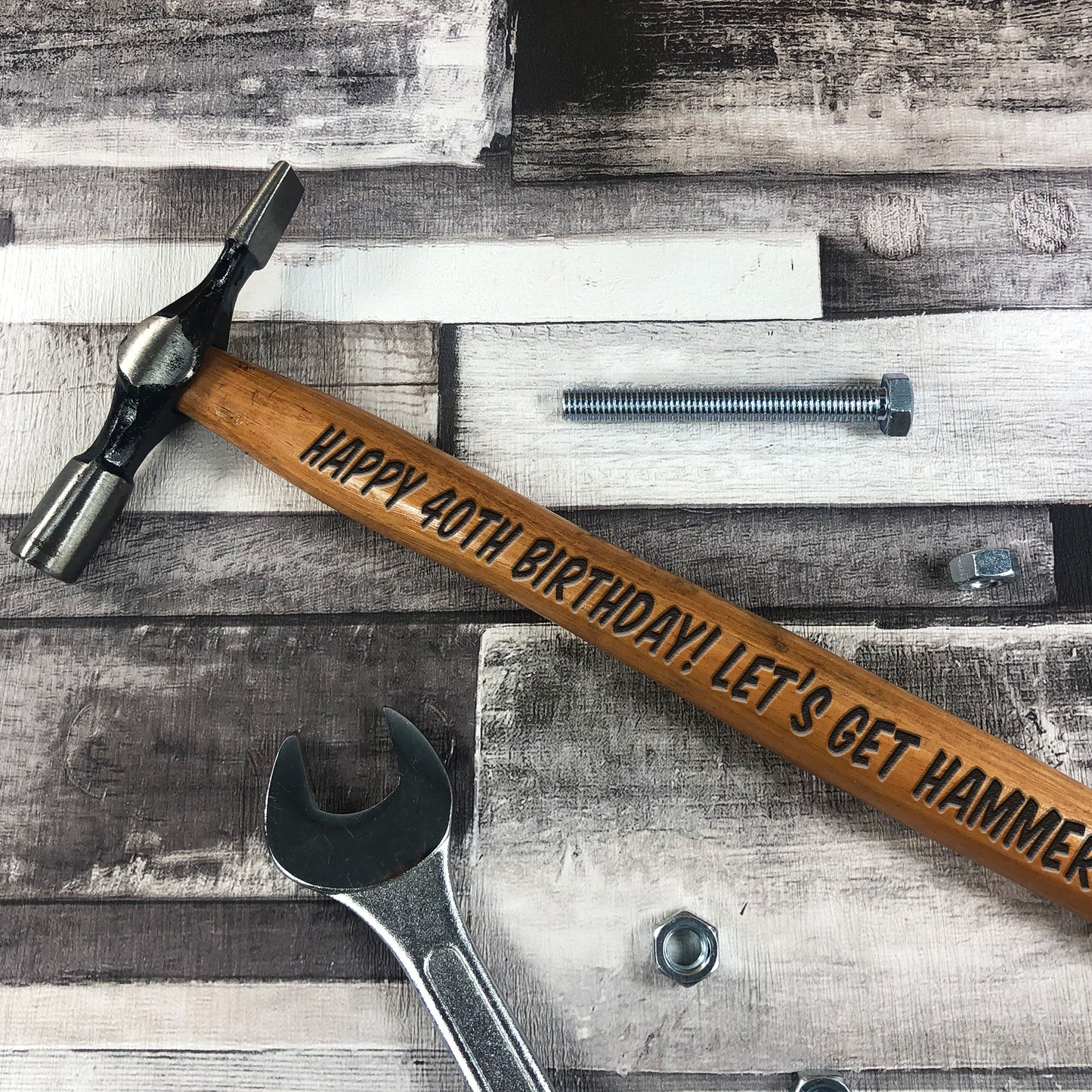 Novelty Engraved Hammer 40th Birthday Gifts For Him Friendship