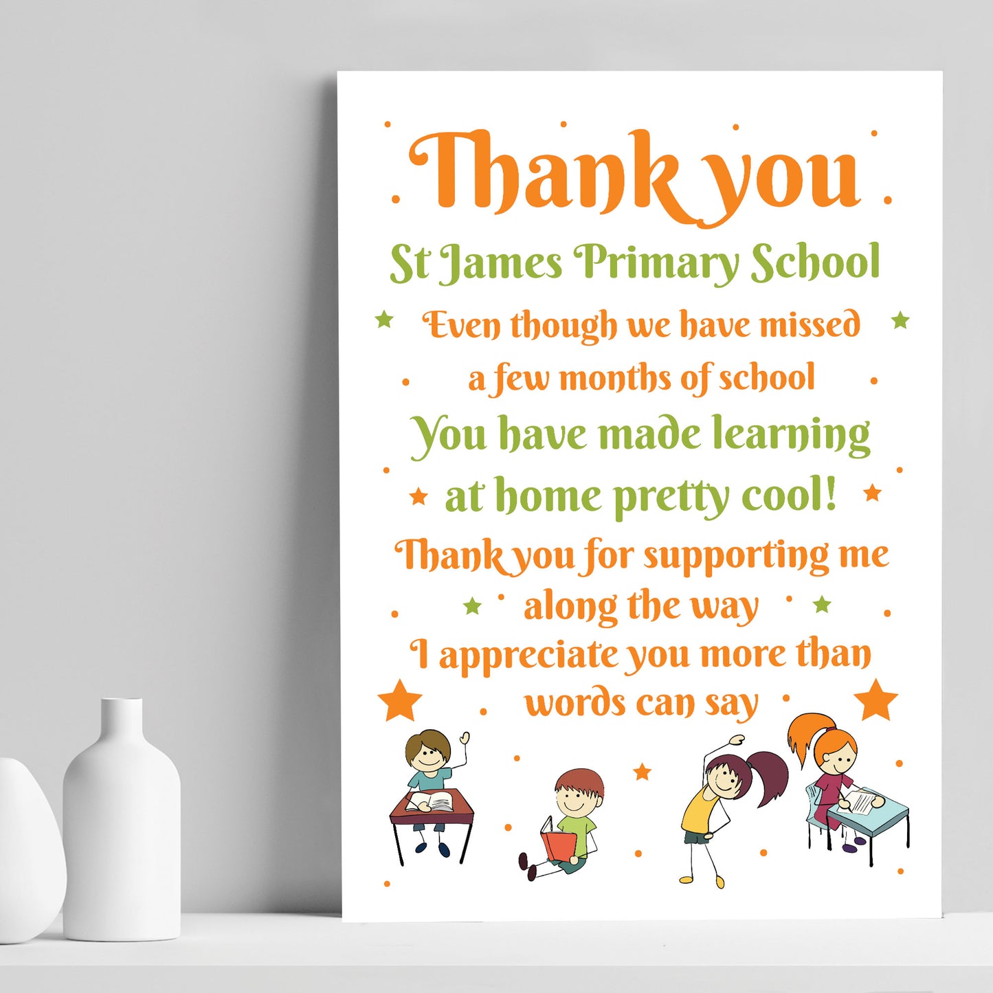 Special Thank You Poem Gift For Teacher Leaving Nursery