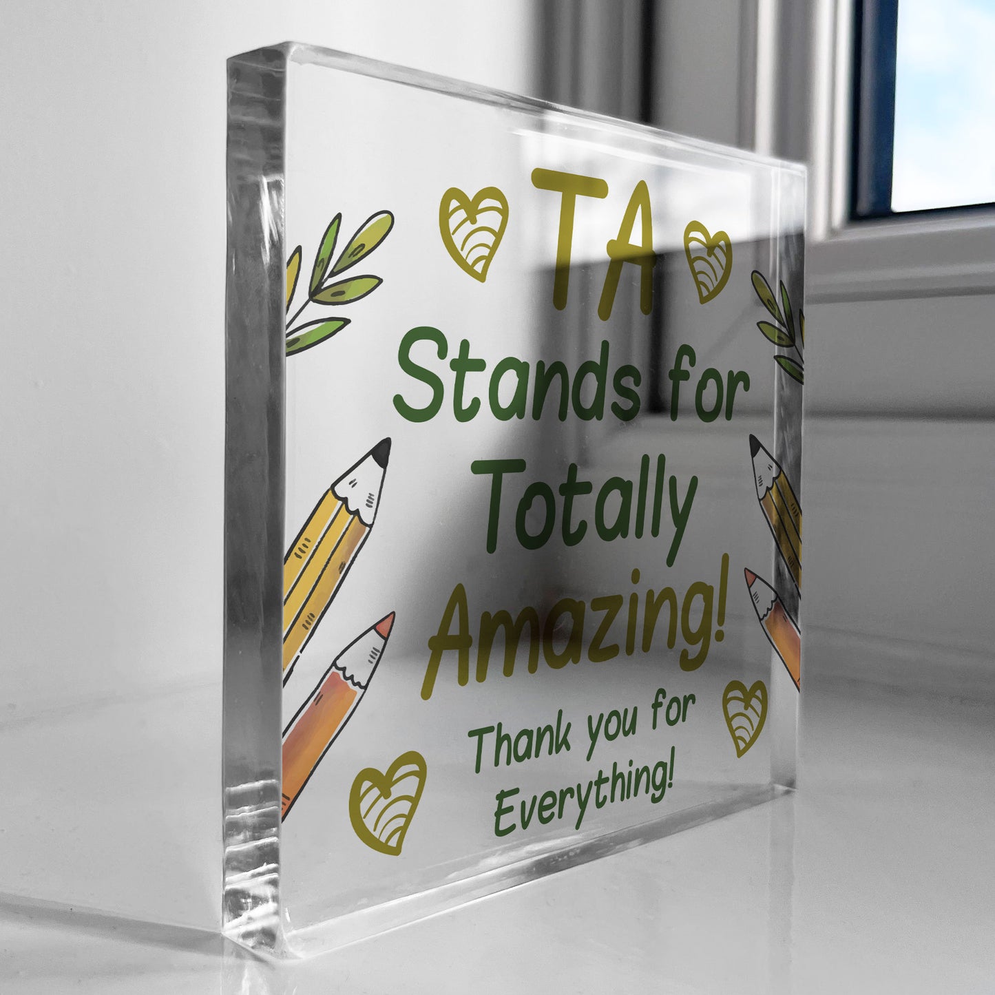 Teacher Gifts Acrylic Block Thank You Gift For Teacher Assistant