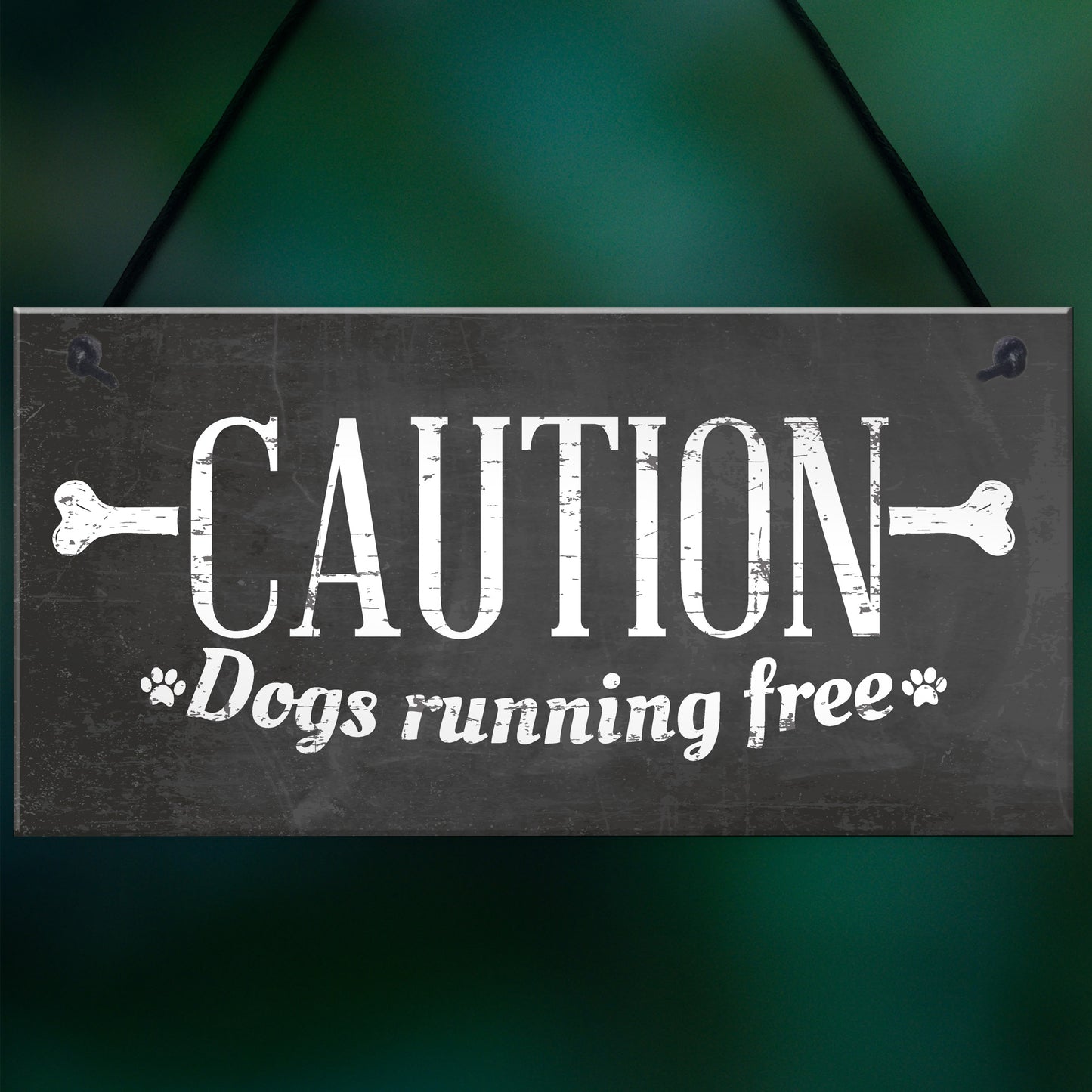 Caution Dogs Running Free Dog Warning Sign Security Garden