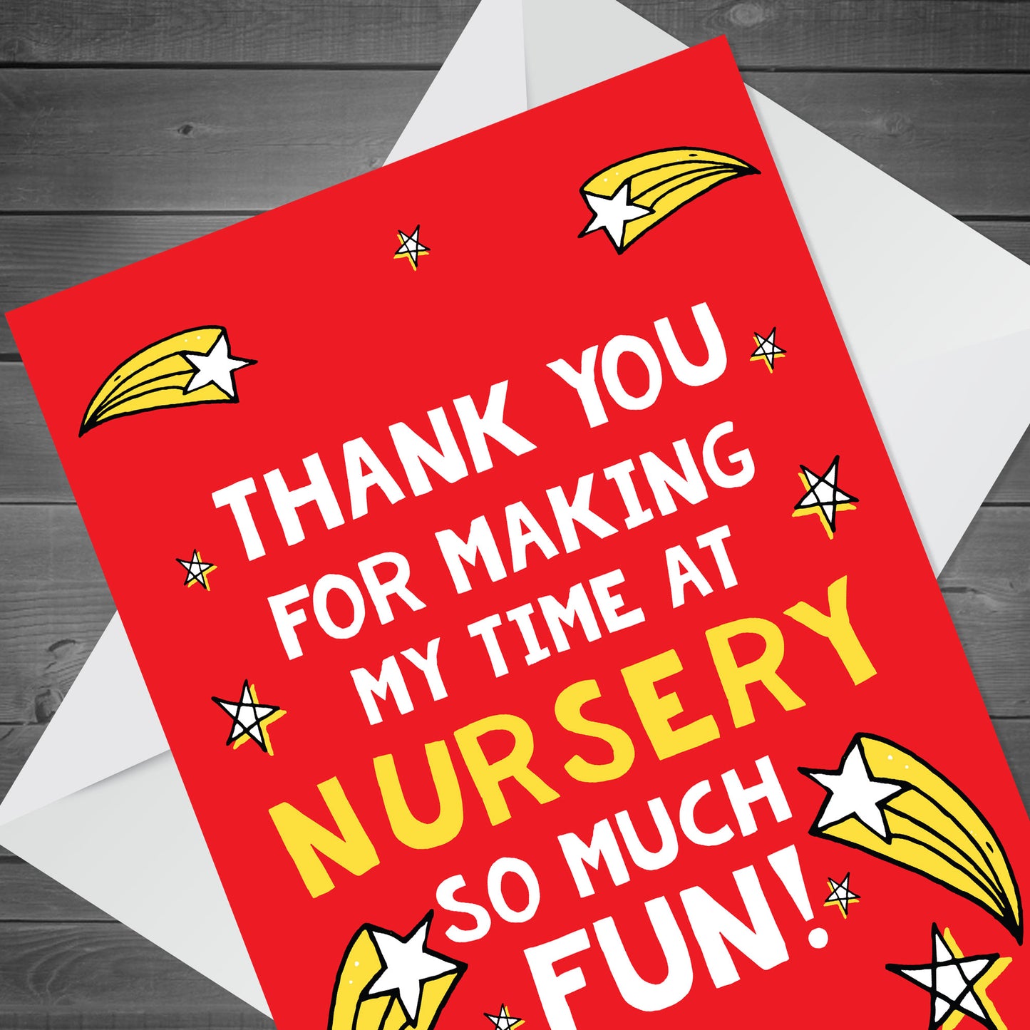 Thank You Teacher Card Nursery Teacher Greetings Card