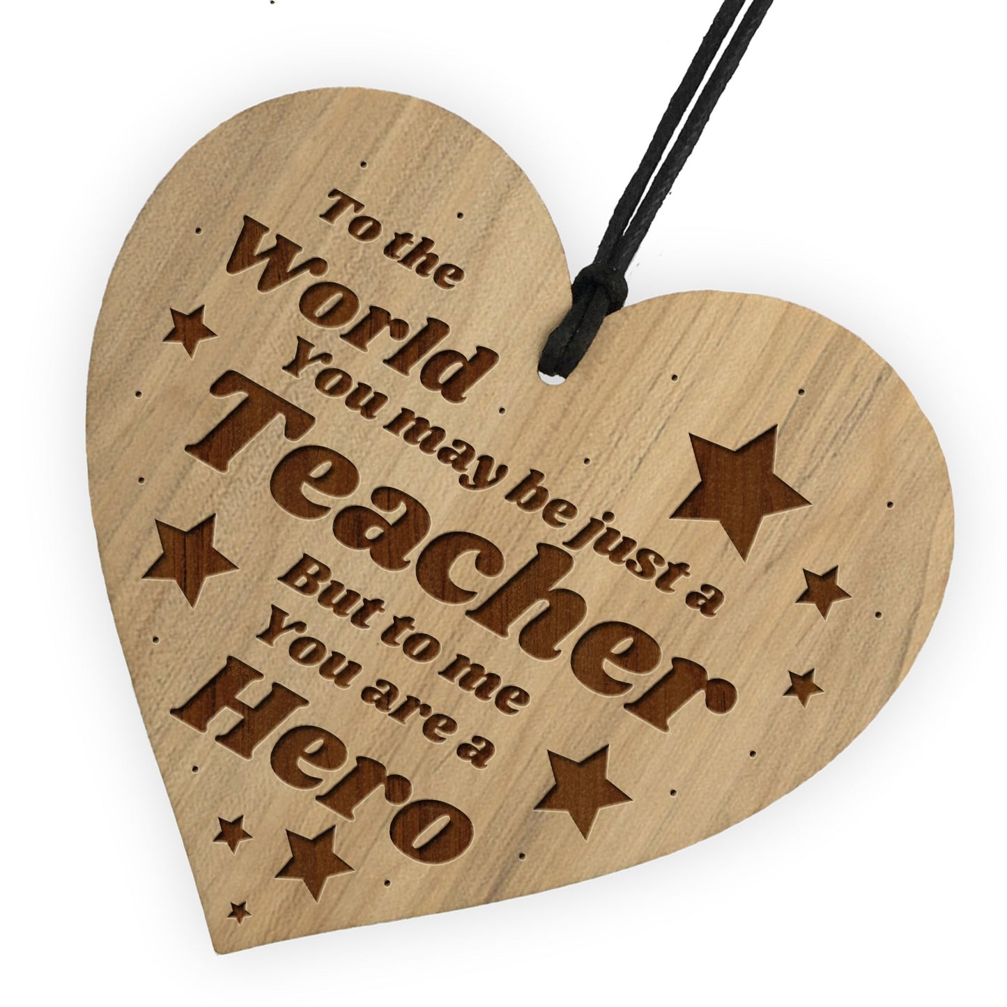 Teacher Gifts Engraved Hanging Heart Thank You Nursery School