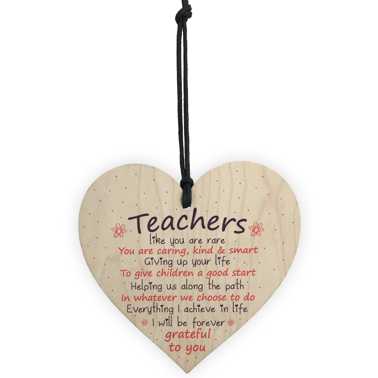 Thank You Gift Teacher Gifts Wooden Heart Leaving Nursery School