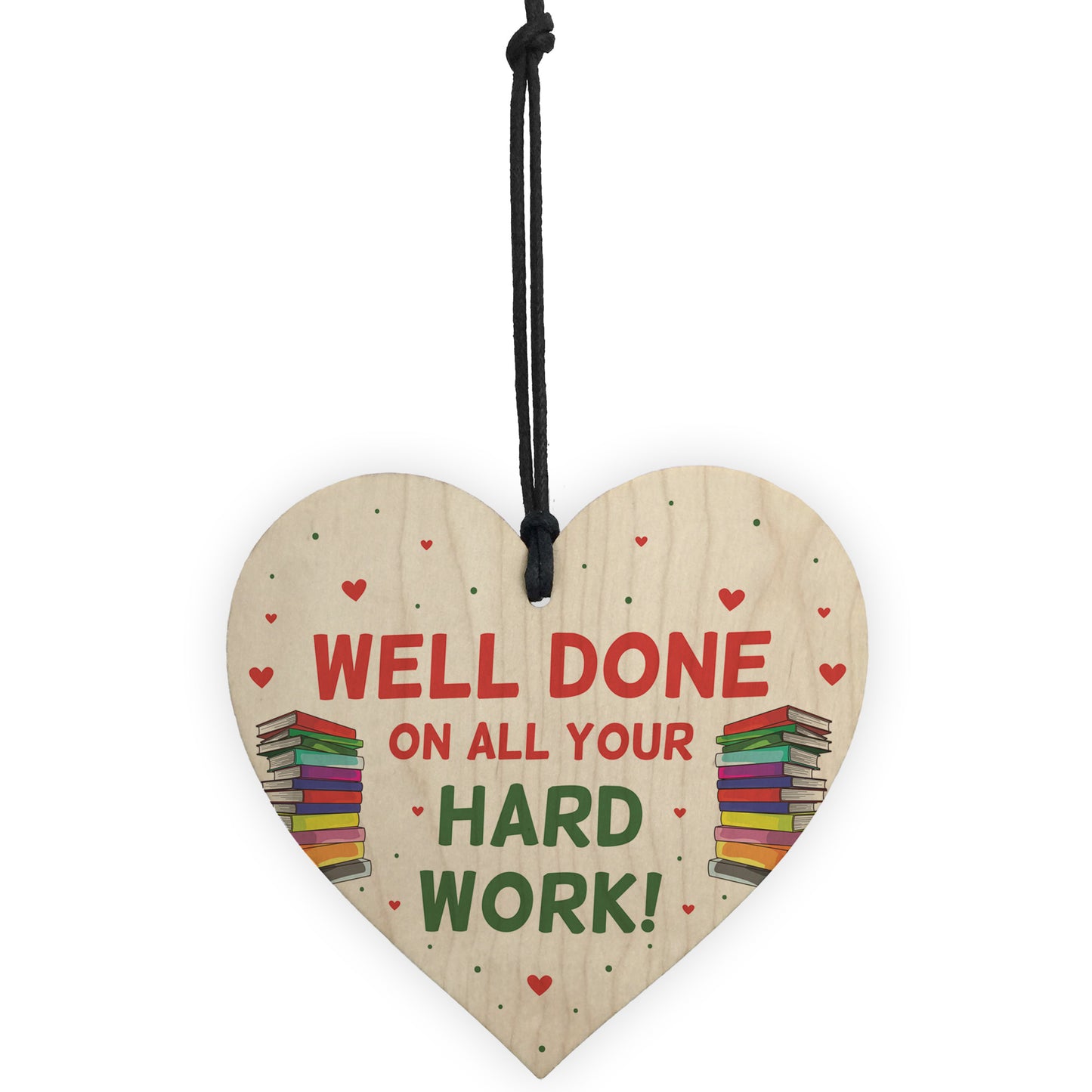 Novelty Gift For Teacher Teaching Assistant Wood Heart