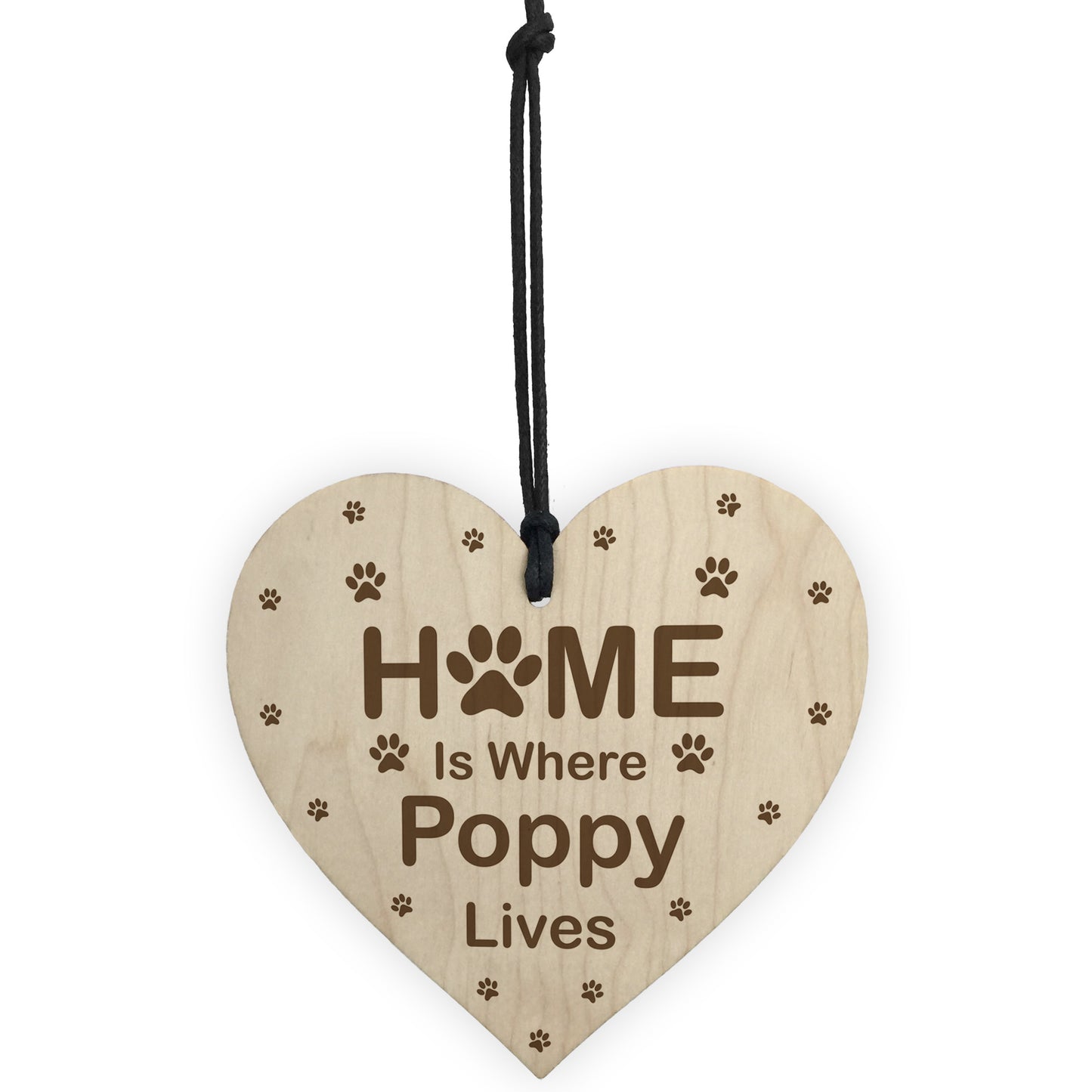 Pet Lovers Home Personalised Hanging Wood Sign Home Decor