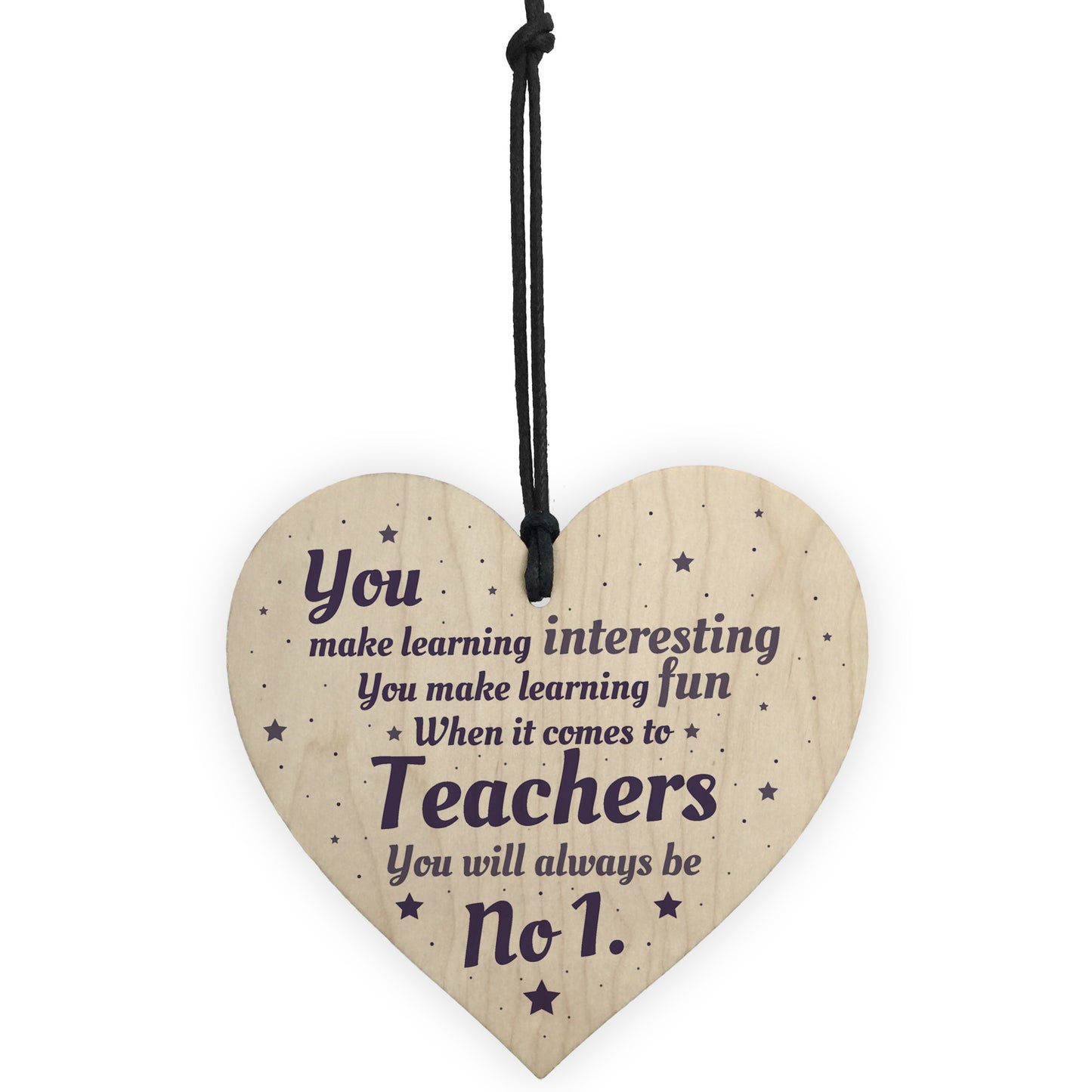 No1 Thank You Teacher Gifts Heart Leaving Nursery School Sign