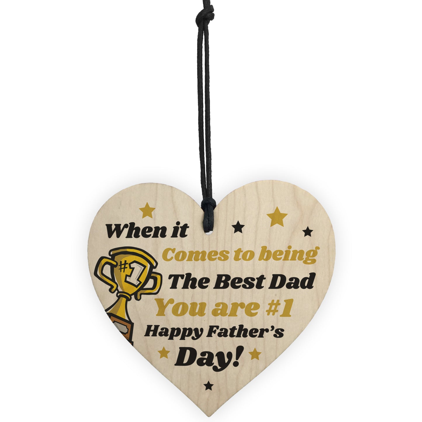 Fathers Day Gifts For Dad Daddy Father Wood Heart Thank You