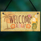 Tiki Bar Welcome Hanging Wall Plaque Garden Home Bar Sign