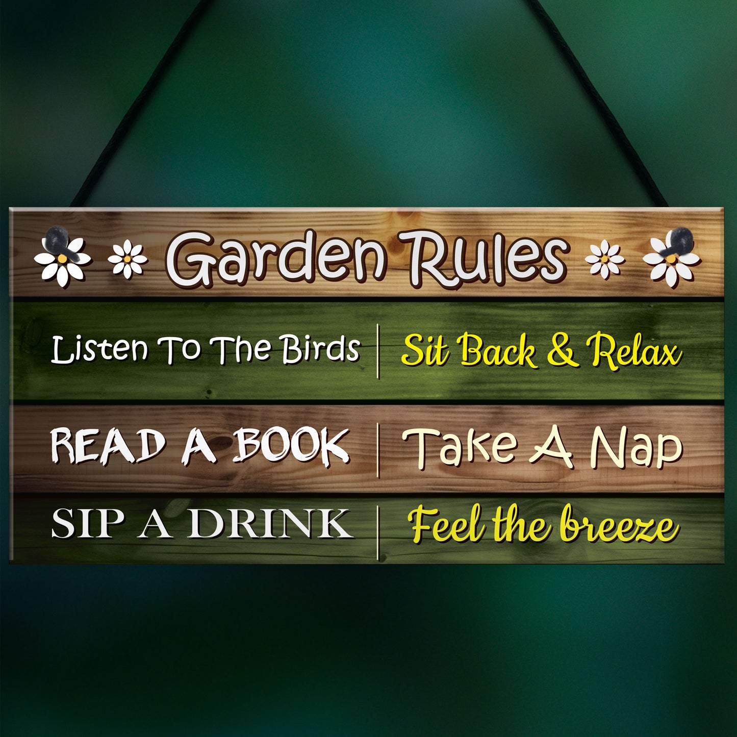 Garden Rules Sign Outdoor Garden Shed Plaques Funny Outdoors